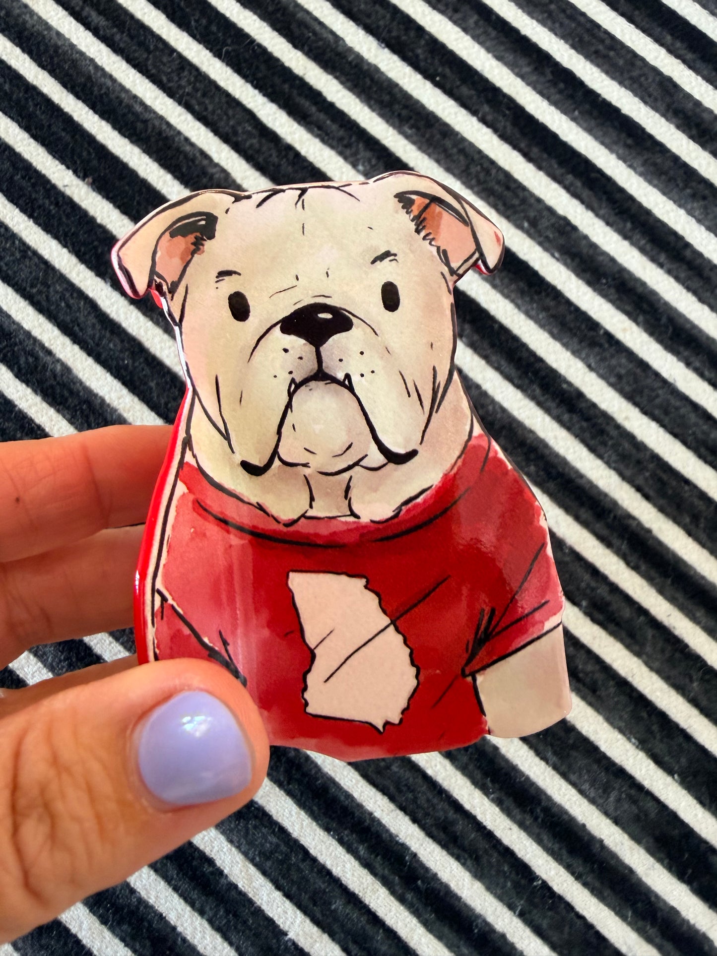 Bulldog hair clip