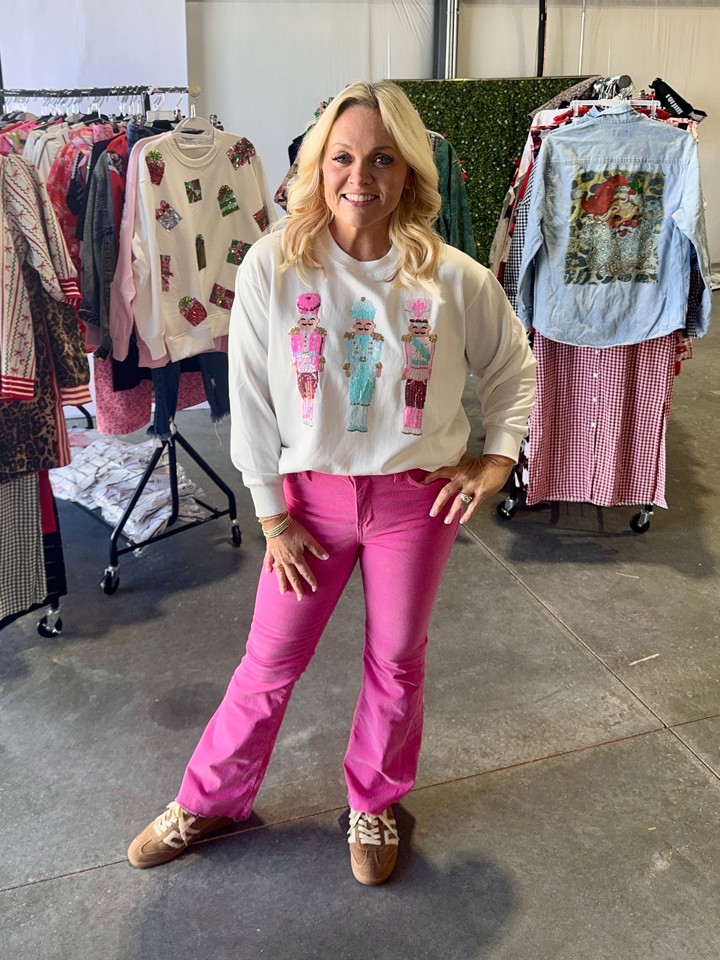 Boutique style sweatshirt nutcracker Christmas