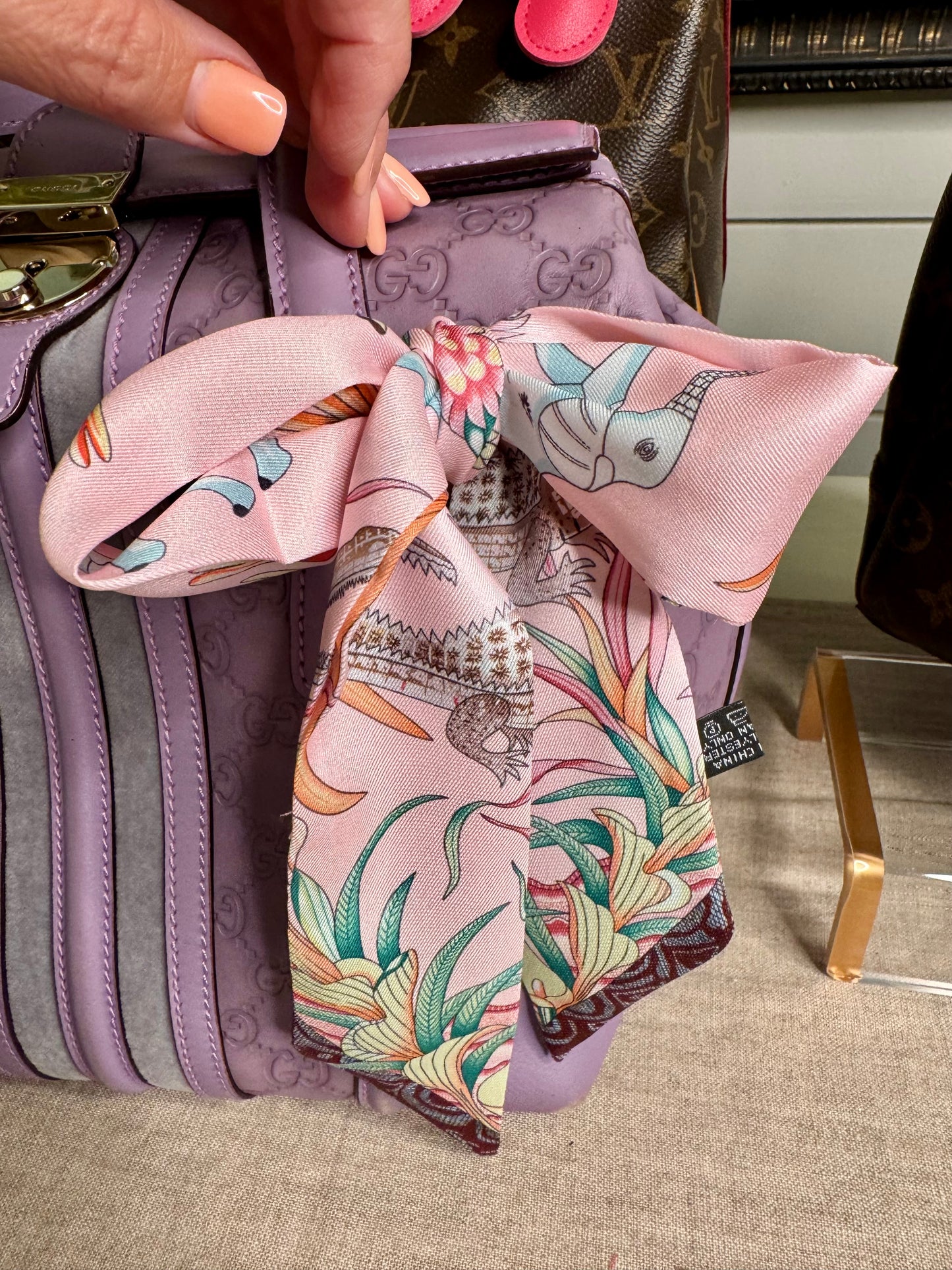 Lavender Gucci handbag pre loved