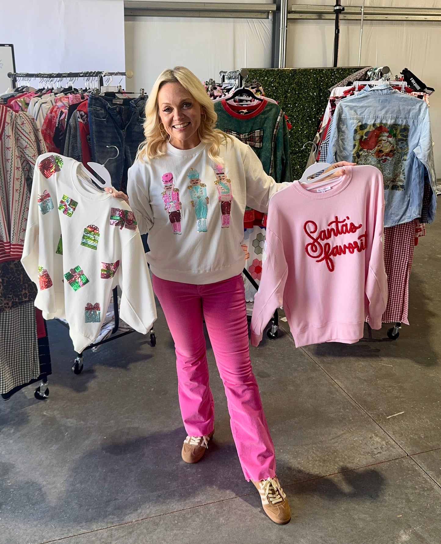 Boutique style sweatshirt nutcracker Christmas