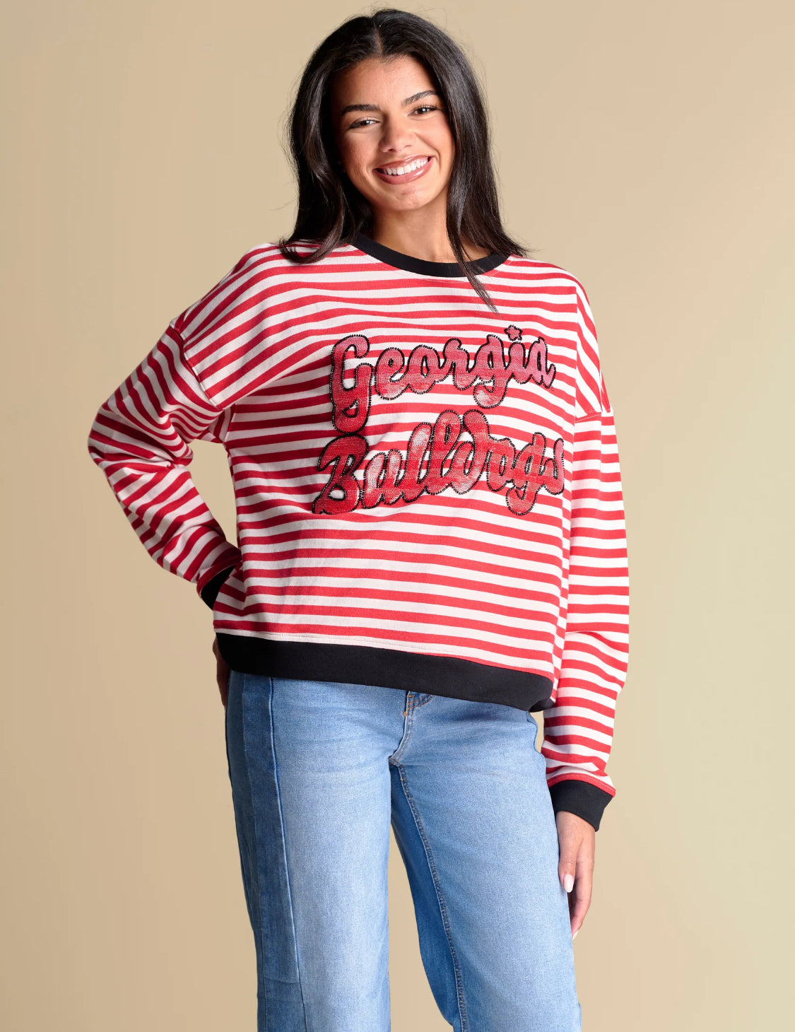 The Georgia stripe pullover licensed