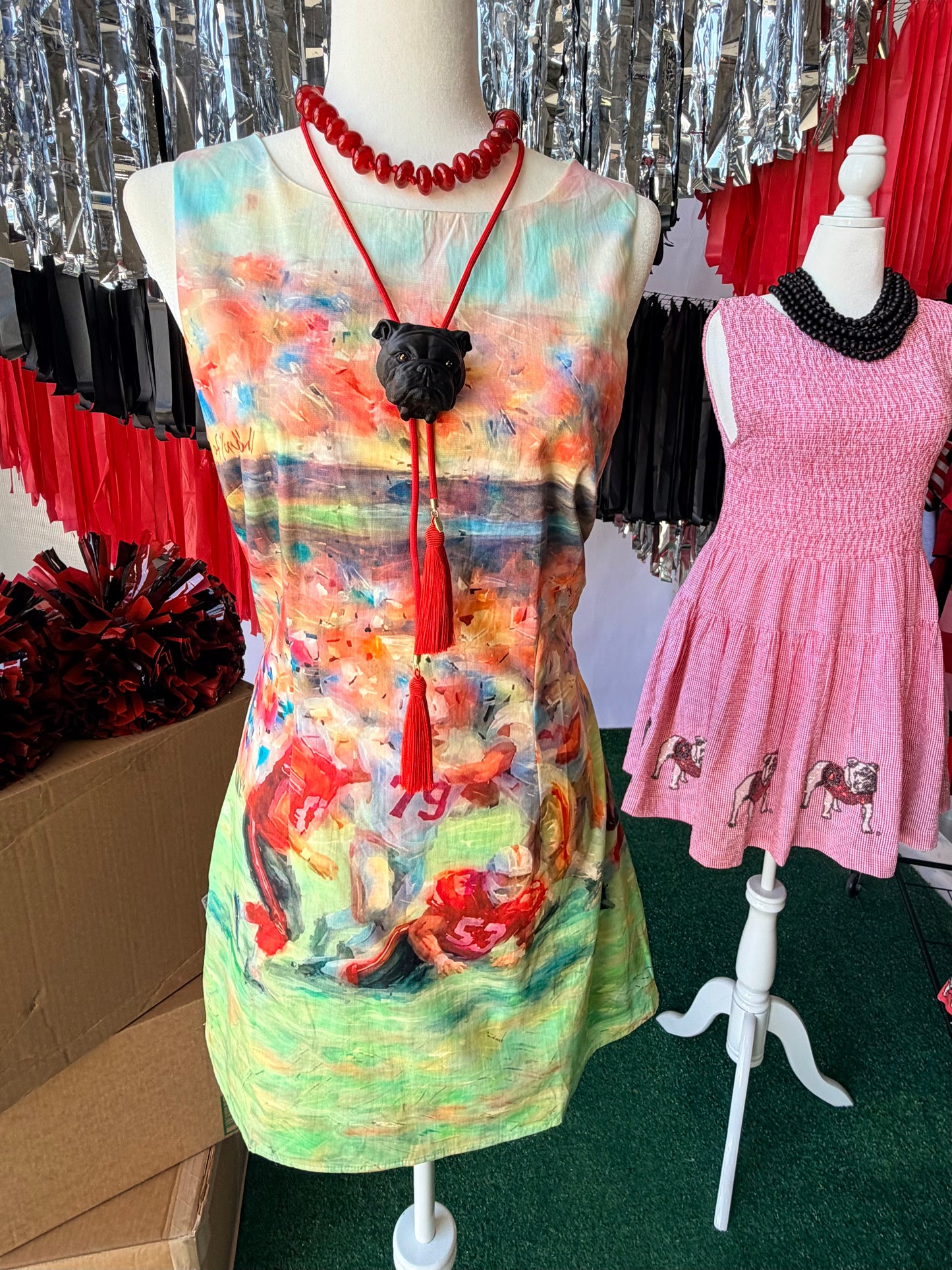 Game day dress watercolor football