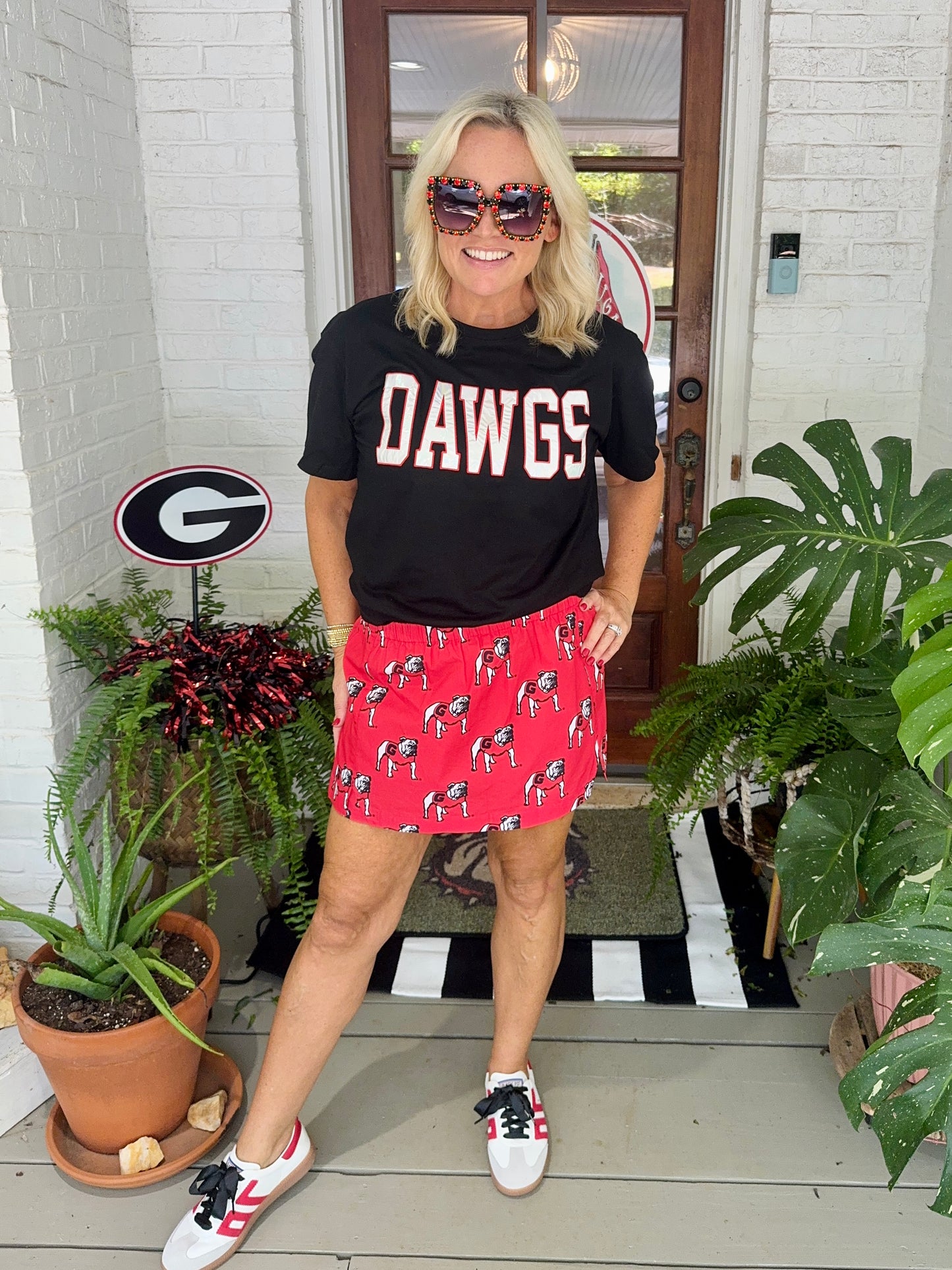 Poplin skirt georgia licensed