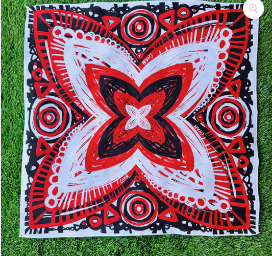 Black bulldog chan art bandana