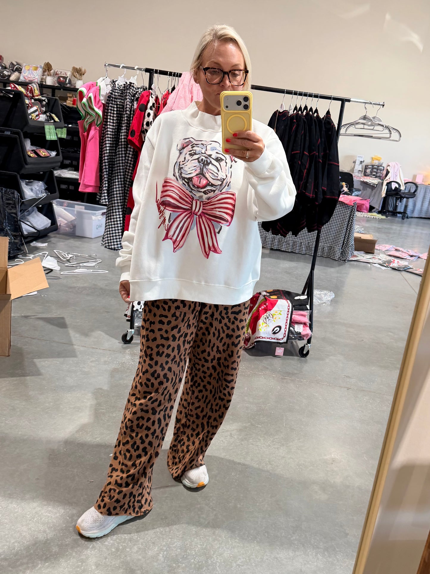 Bulldog mock neck one size!