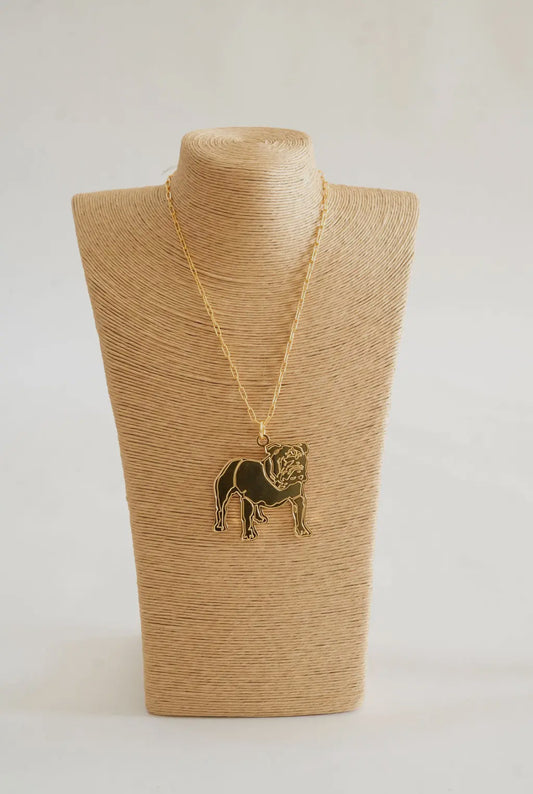 Lisi lerch large bulldog necklace