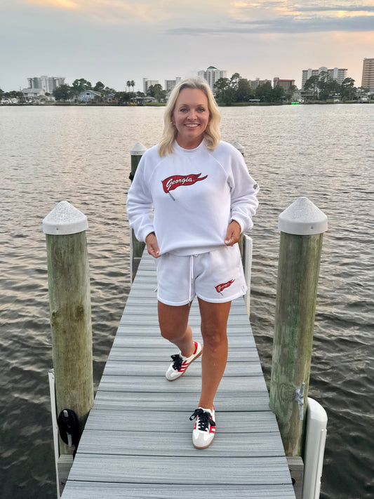 Hype and vice licensed crew white sweatshirt Georgia! Up to size XXL
