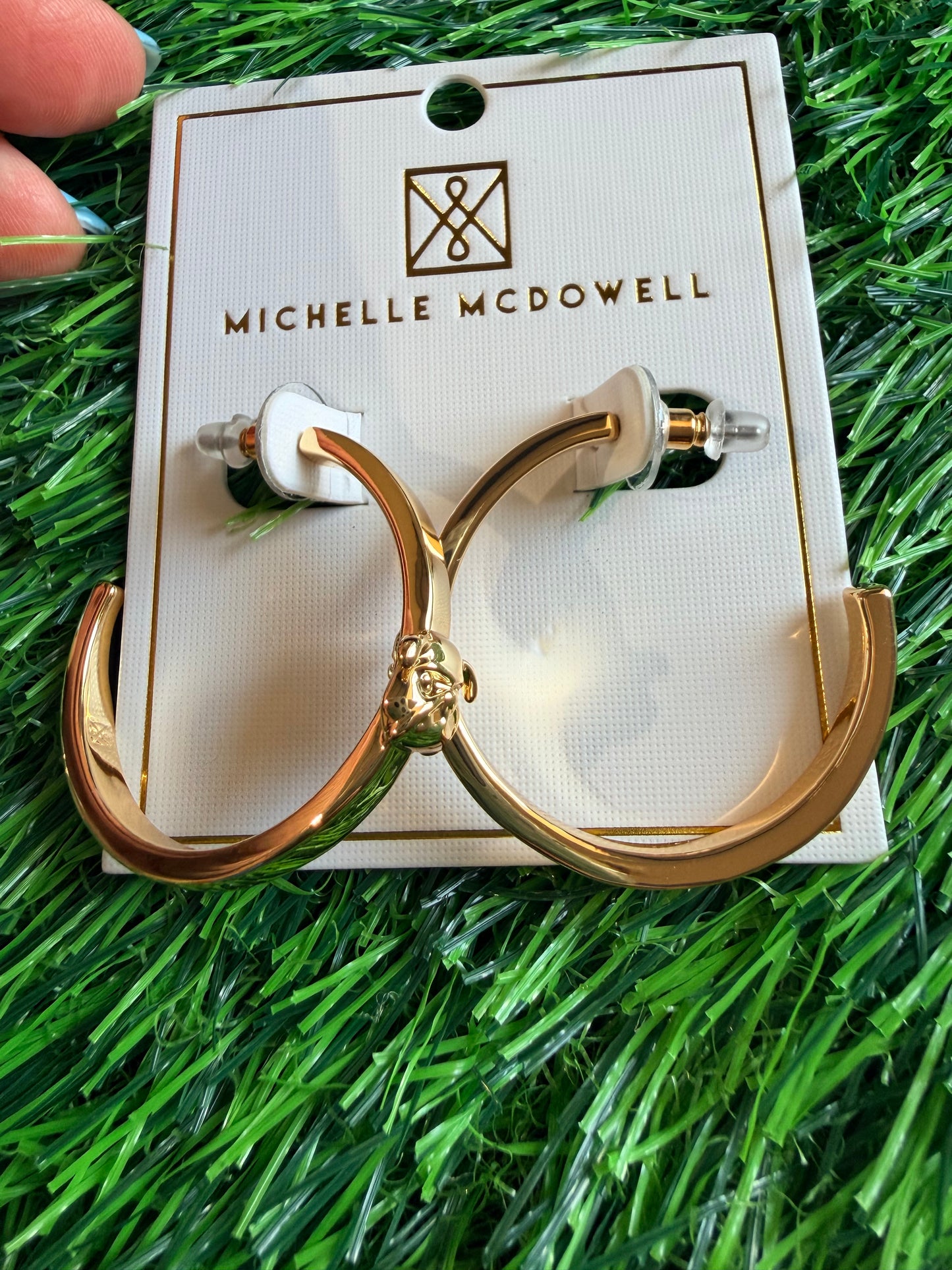 Gold hoops bulldog