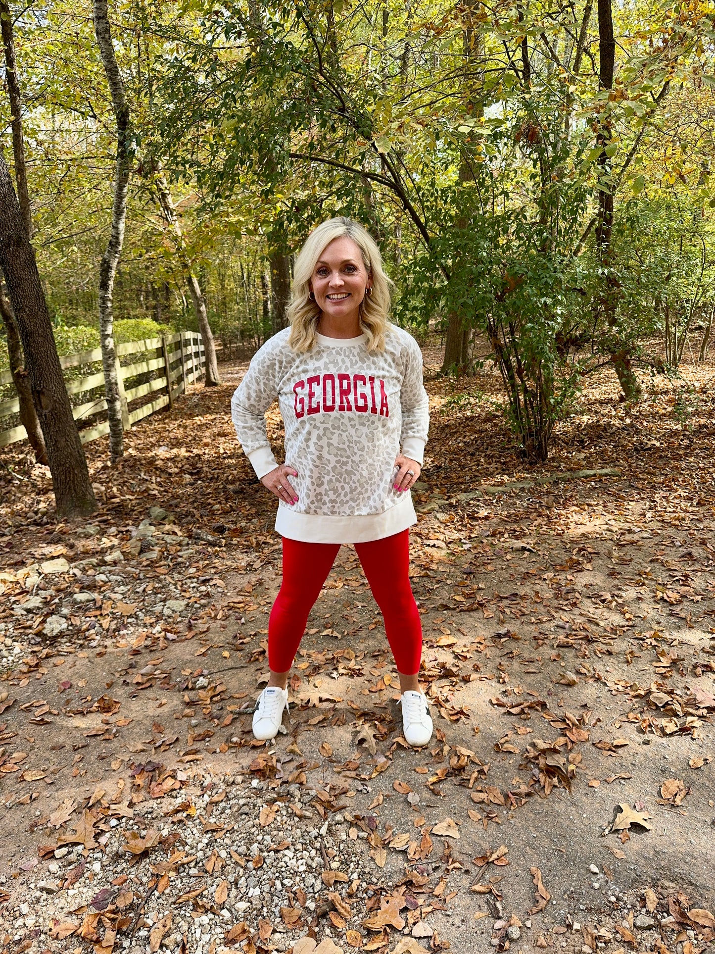 Georgia split sides pullover sweatshirt boutique style