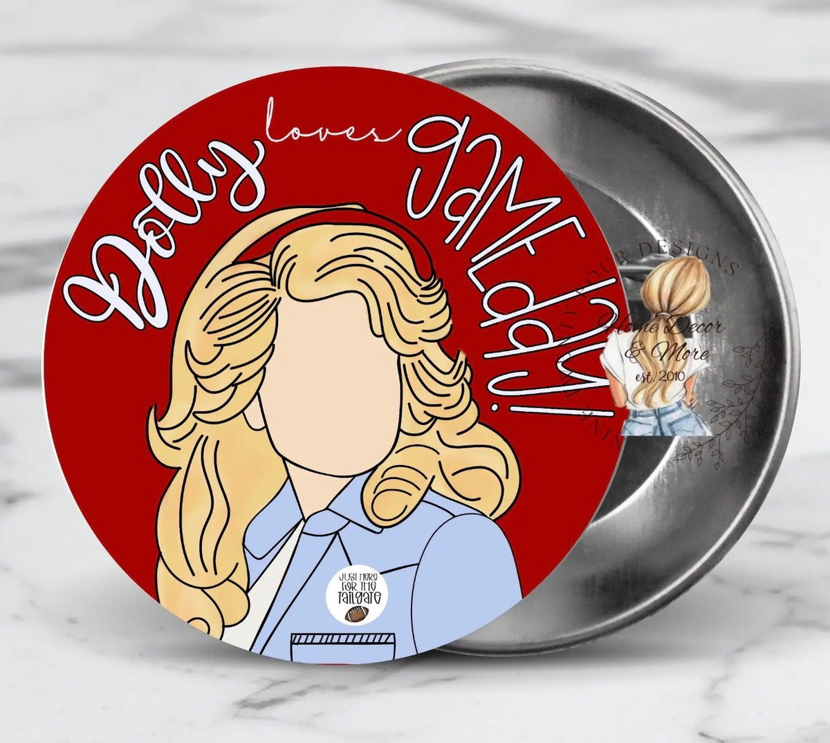 Dolly game day button