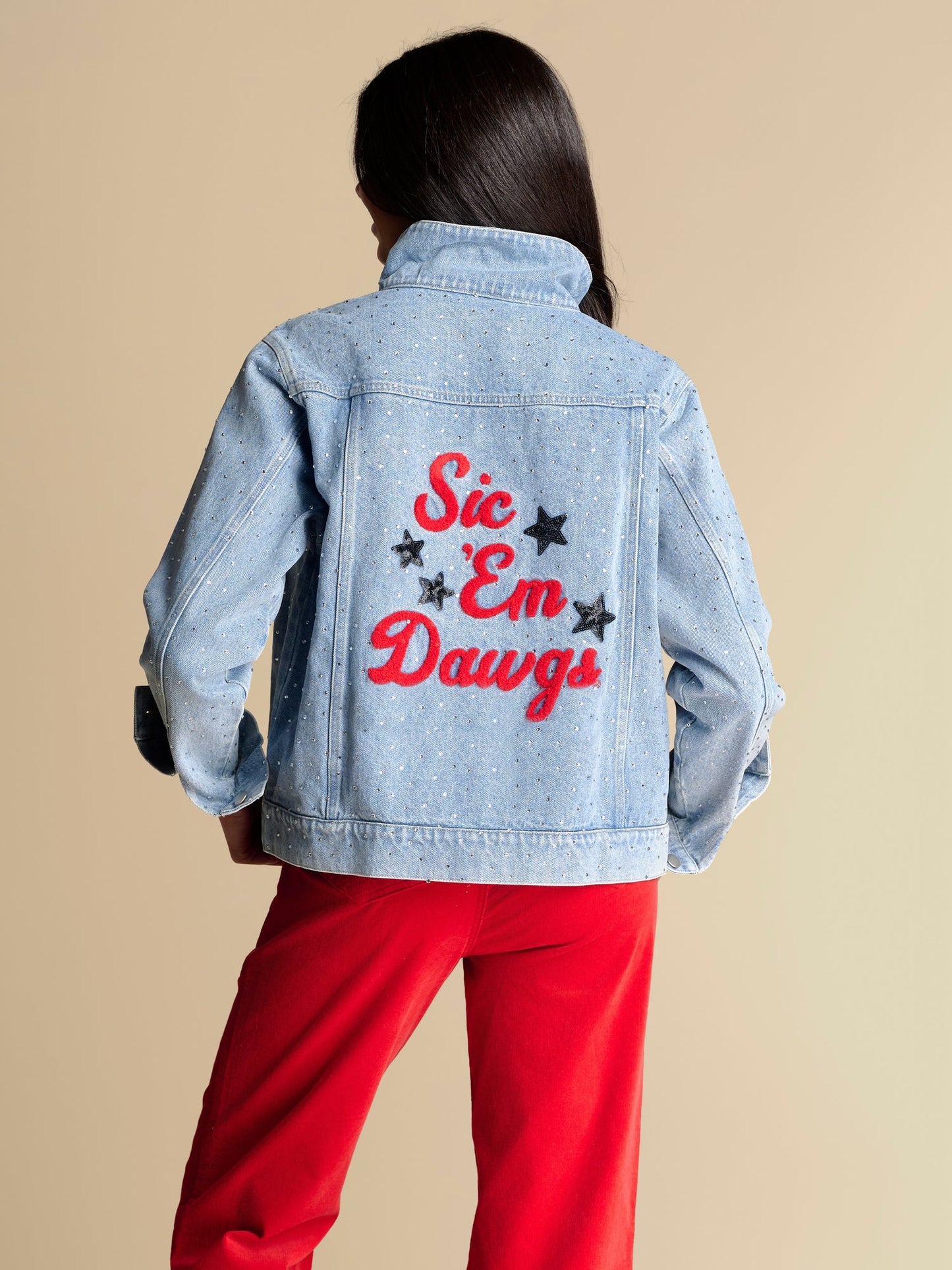 Licensed denim jacket Go dawgs