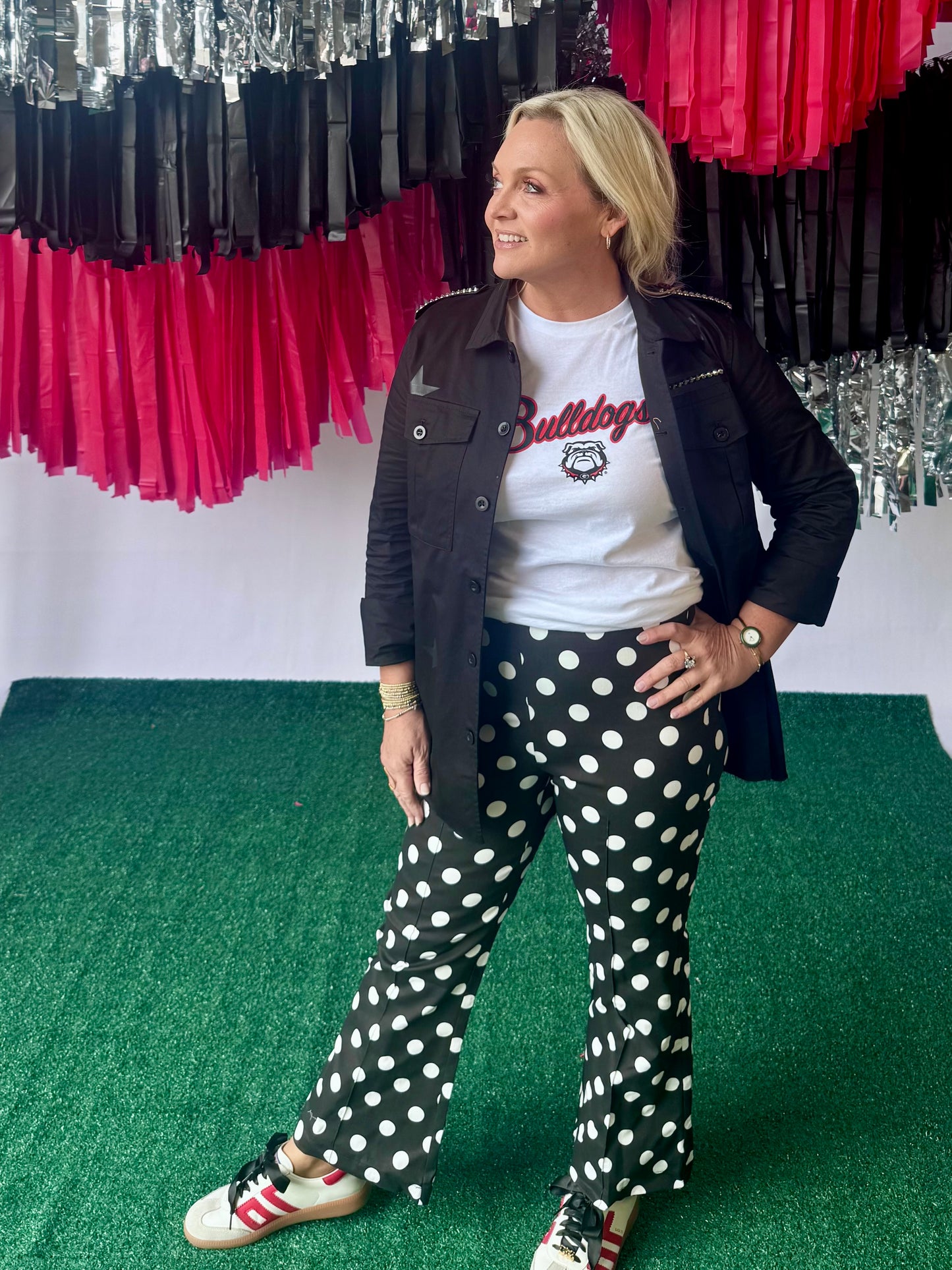 Polka dot pants