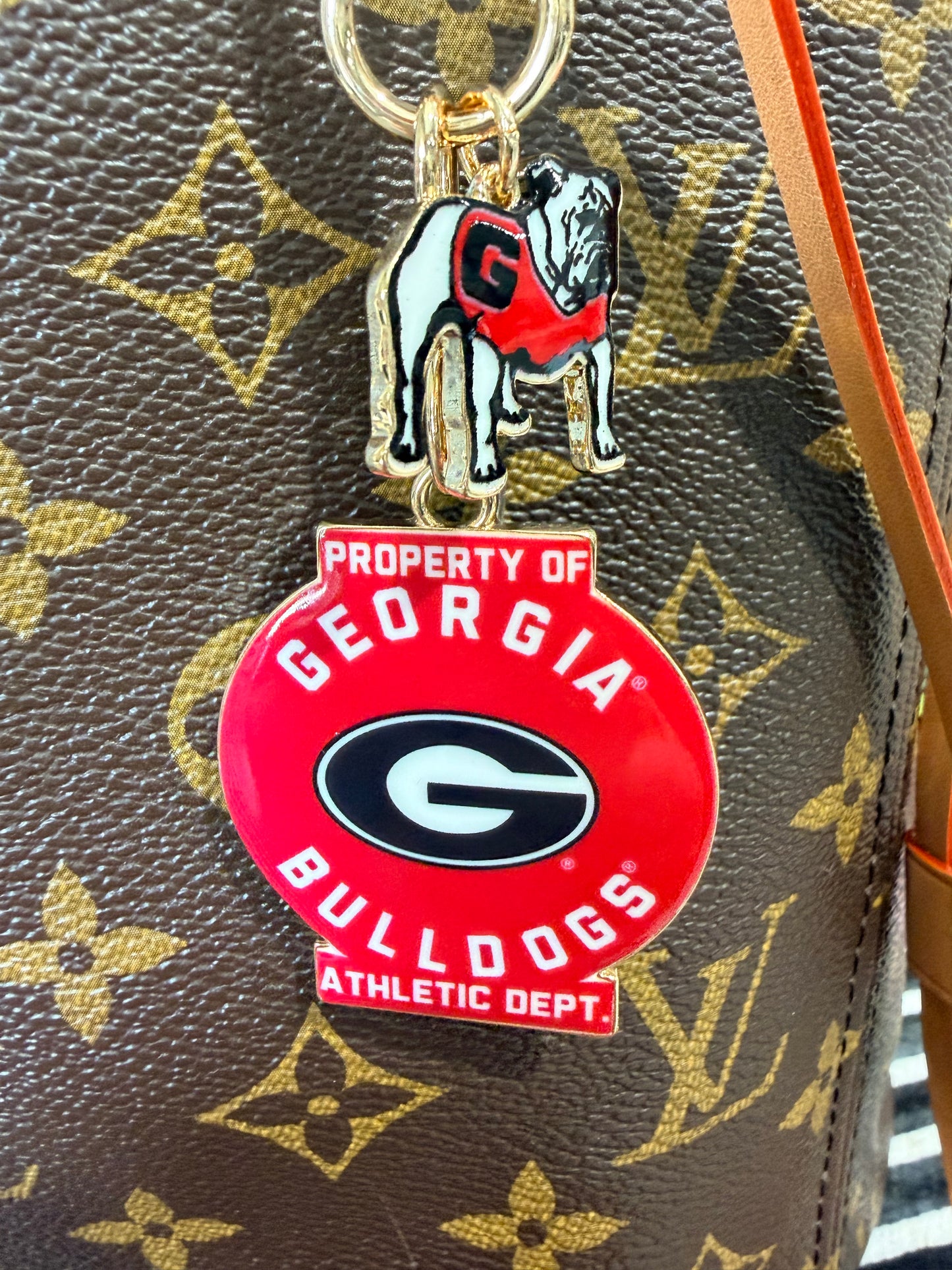 Bag charm licensed UGA