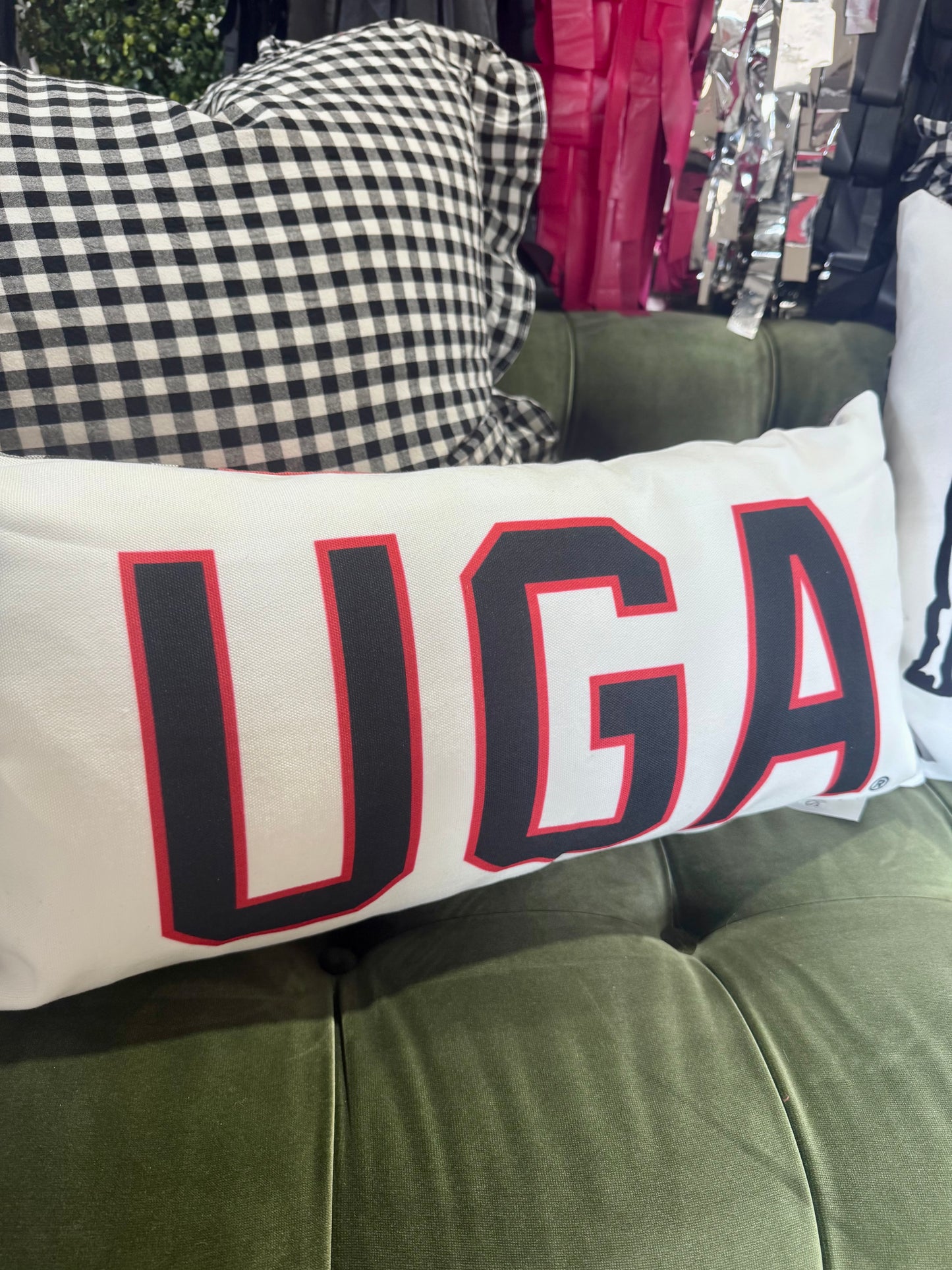 UGA bulldogs lumbar pillow cover licensed