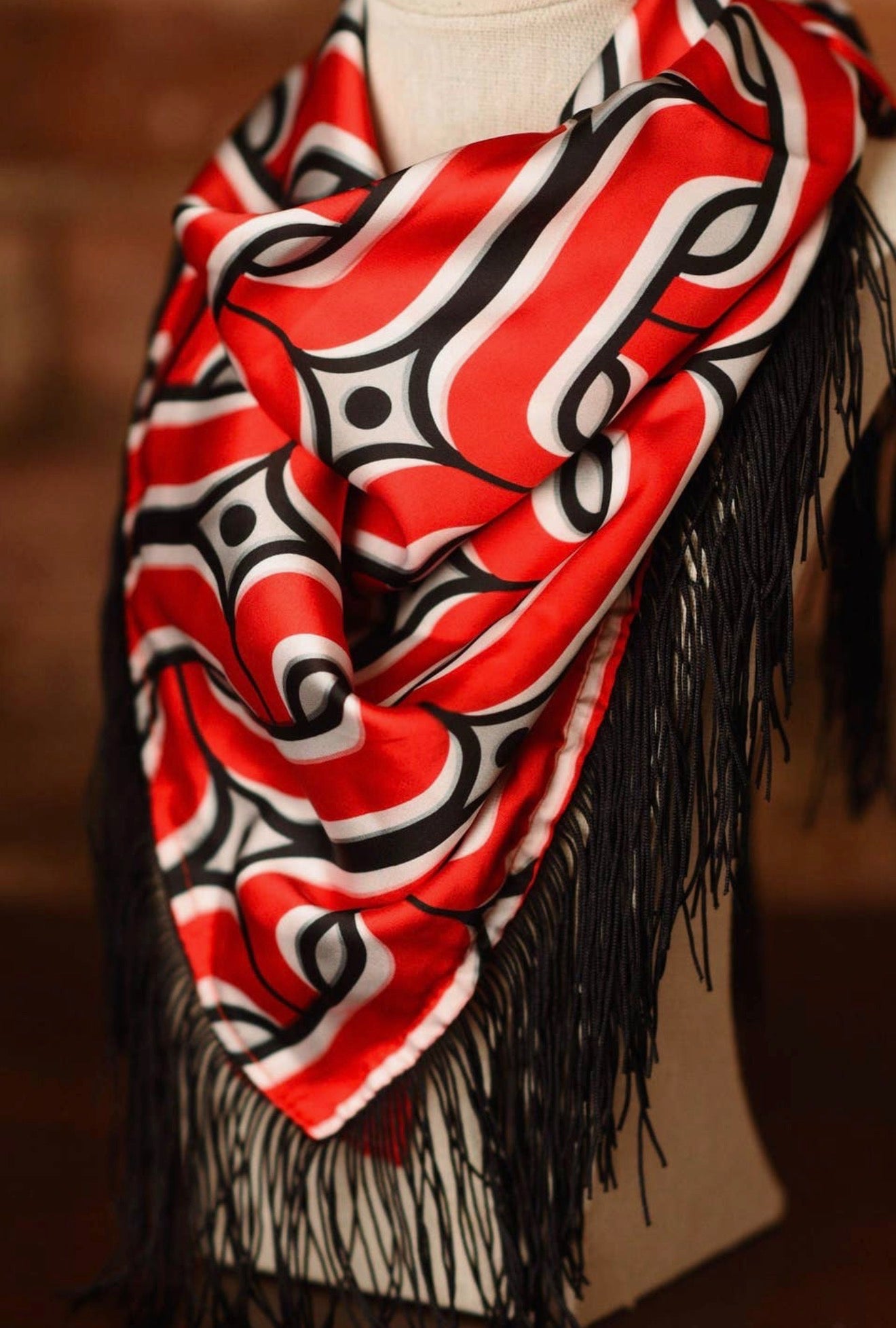 Game day fringe scarf