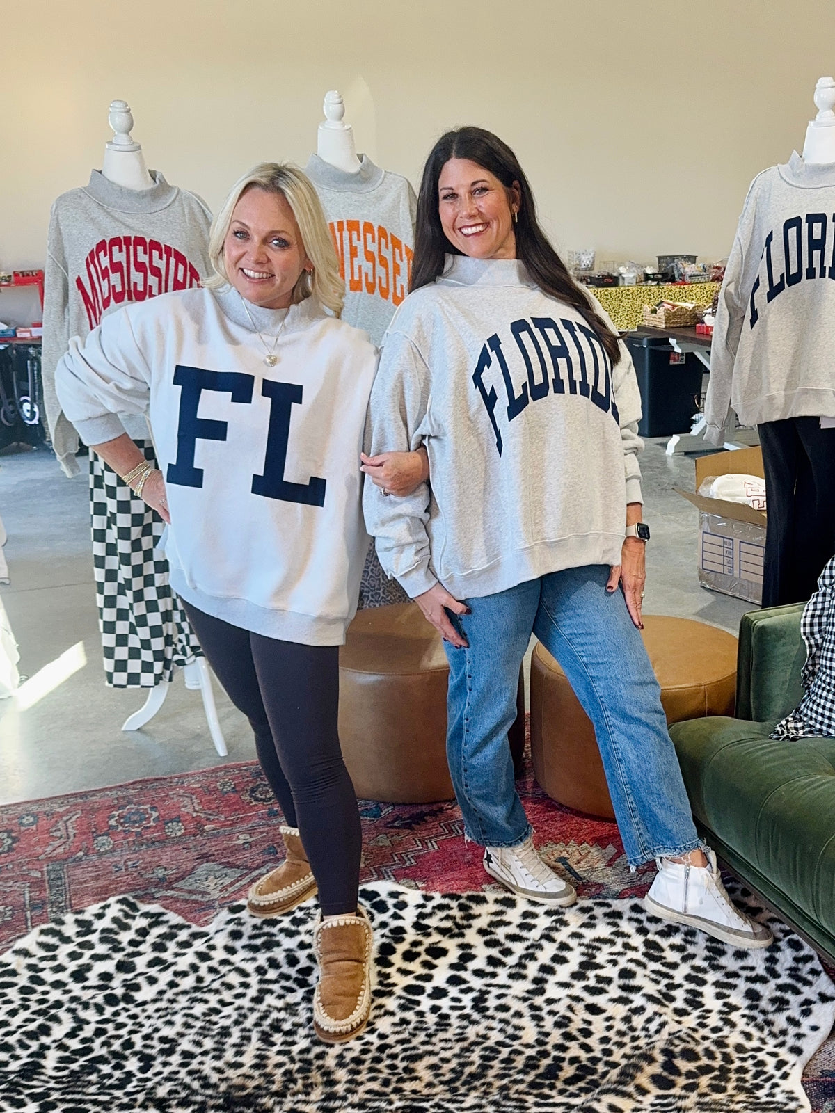 Oversized reversible mock neck Florida