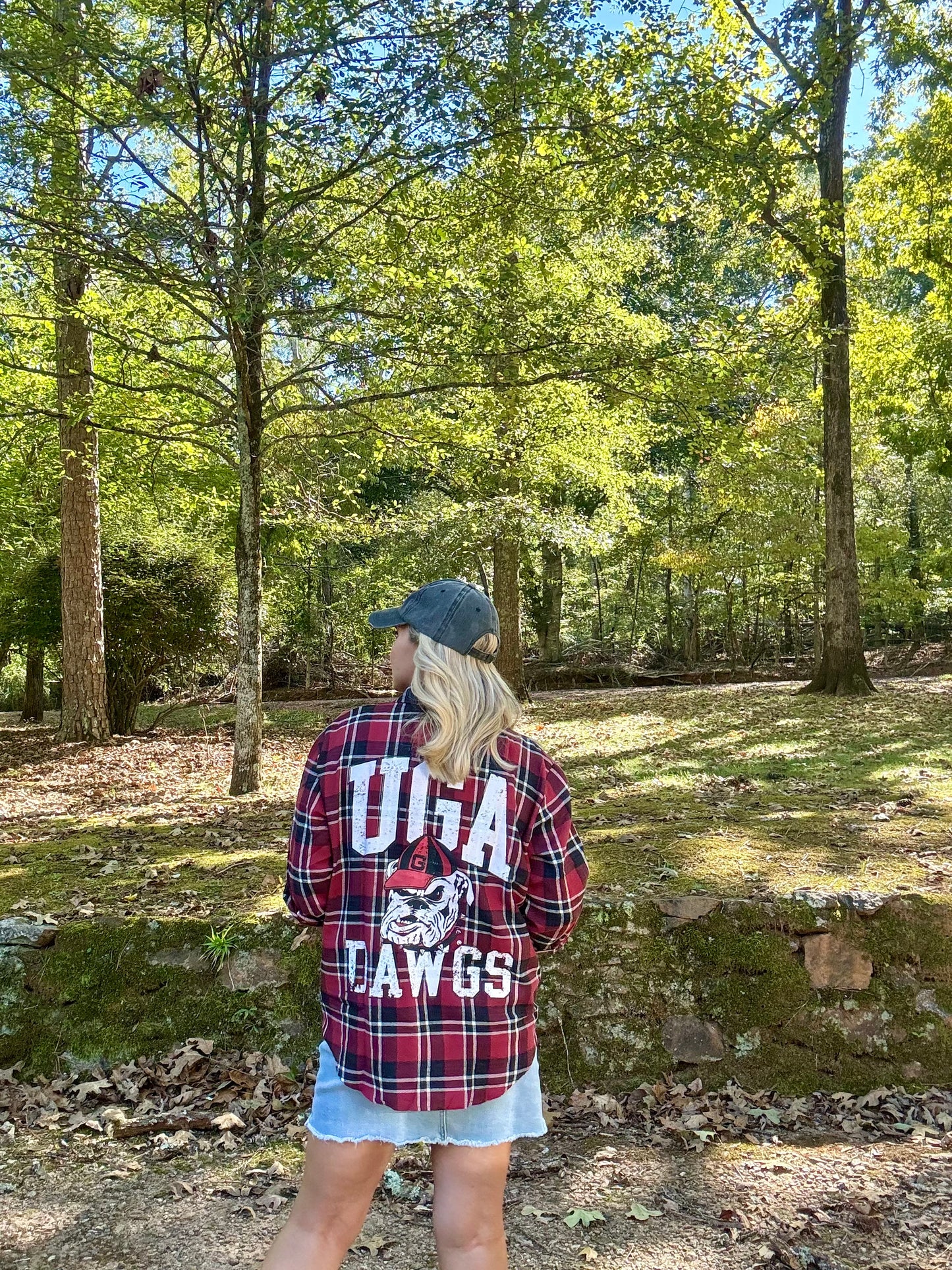 UGA fall collection Georgia oversized flannel