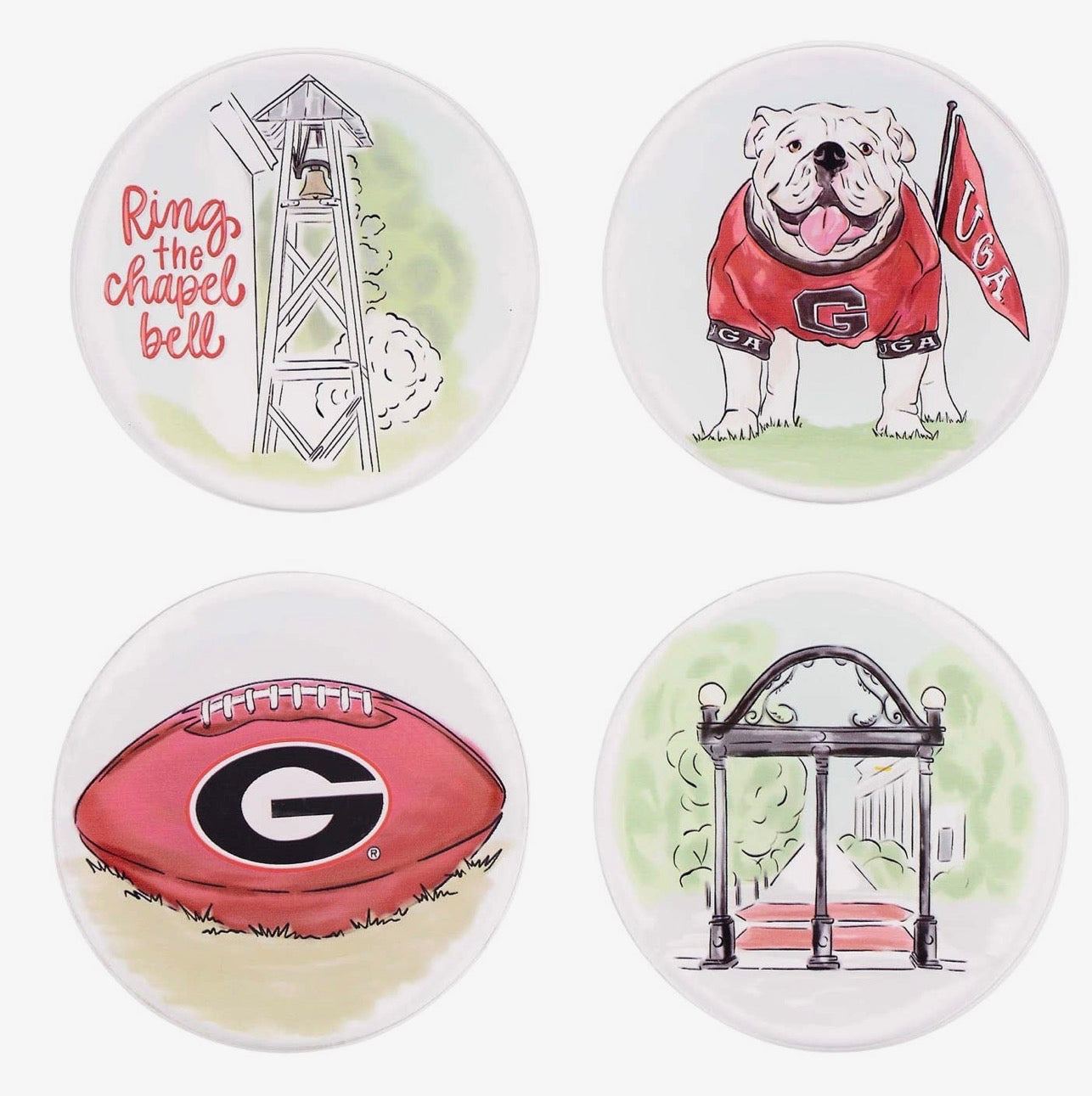Coasters set of 4 acrylic licensed