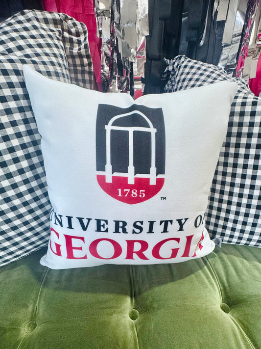 University of georgia arch pillow cover licensed