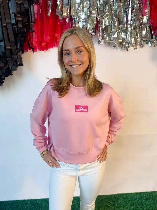 Pink active wear top dawgs patch licensed