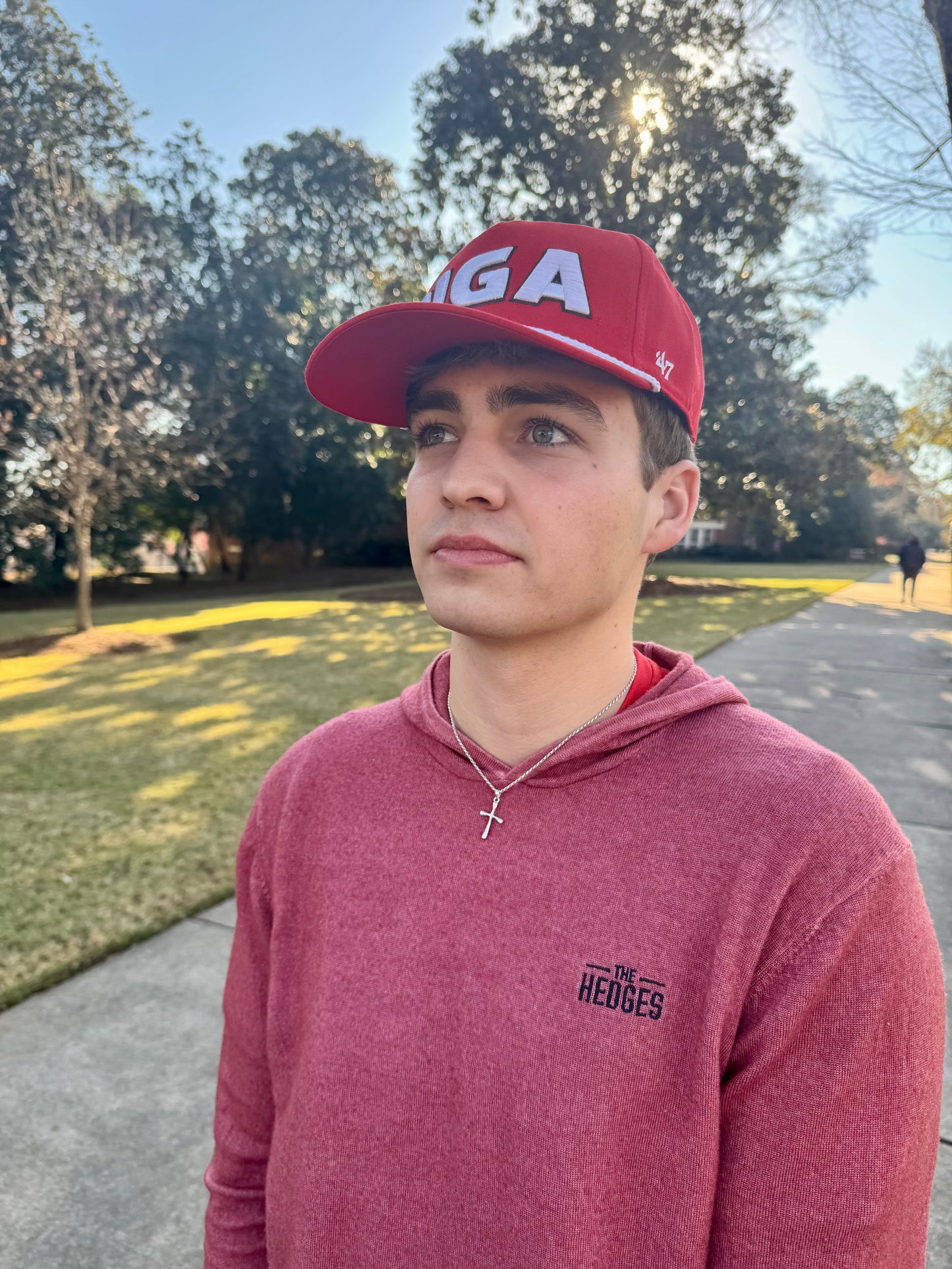 Embroidered georgia hat licensed