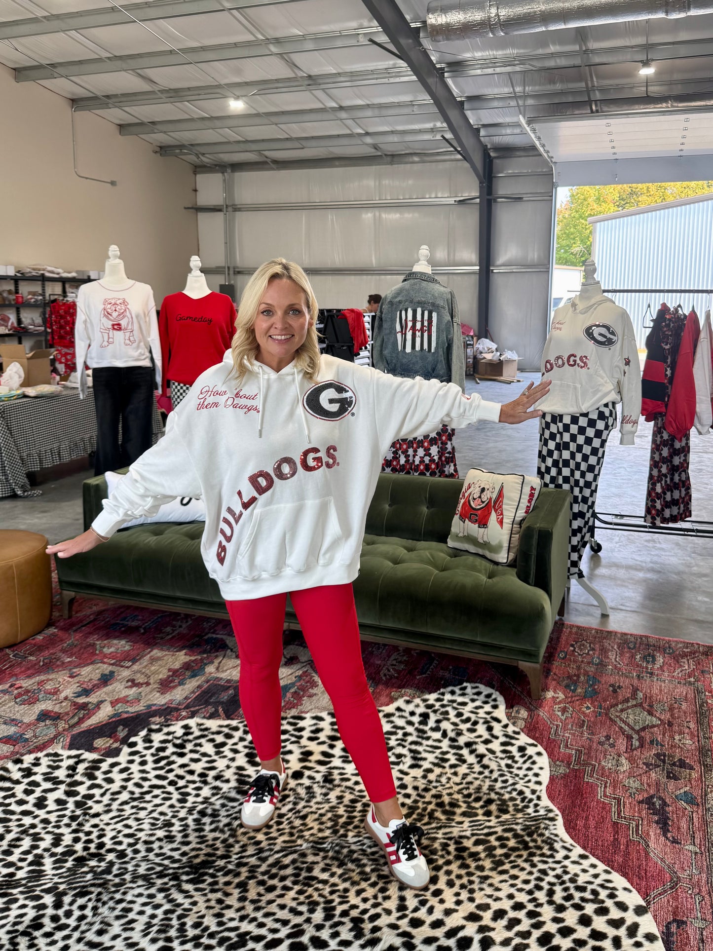 Sweatshirt oversized licensed hoodie sequin and embroidered