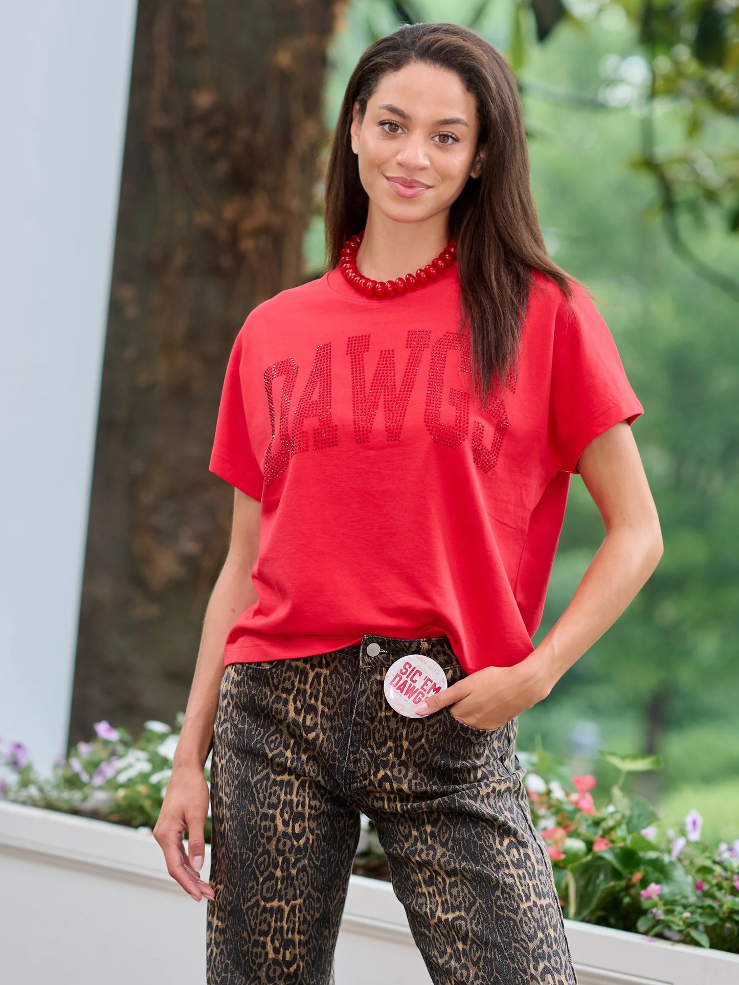 Dawgs rhinestone tee licensed