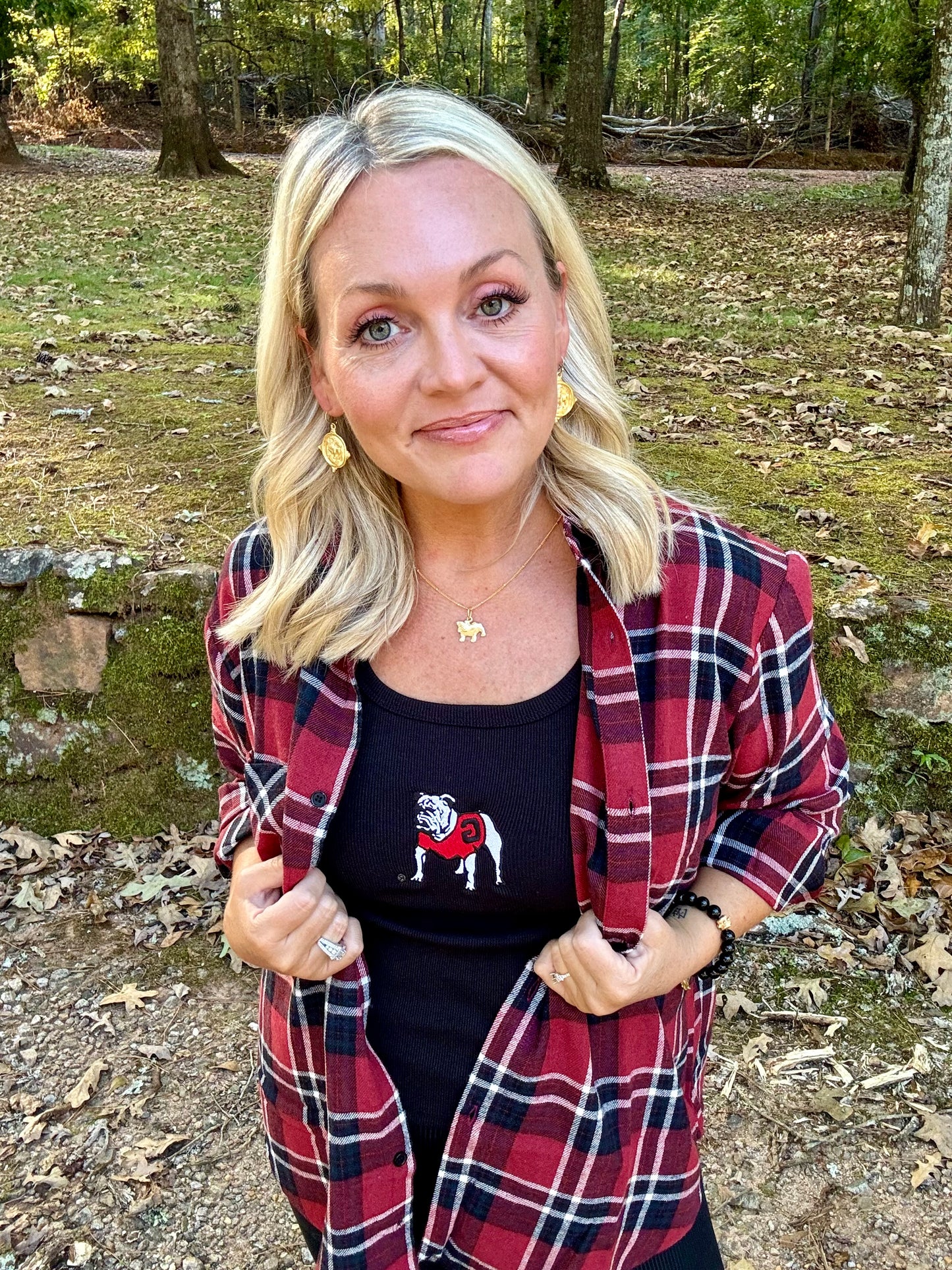 UGA fall collection Georgia oversized flannel