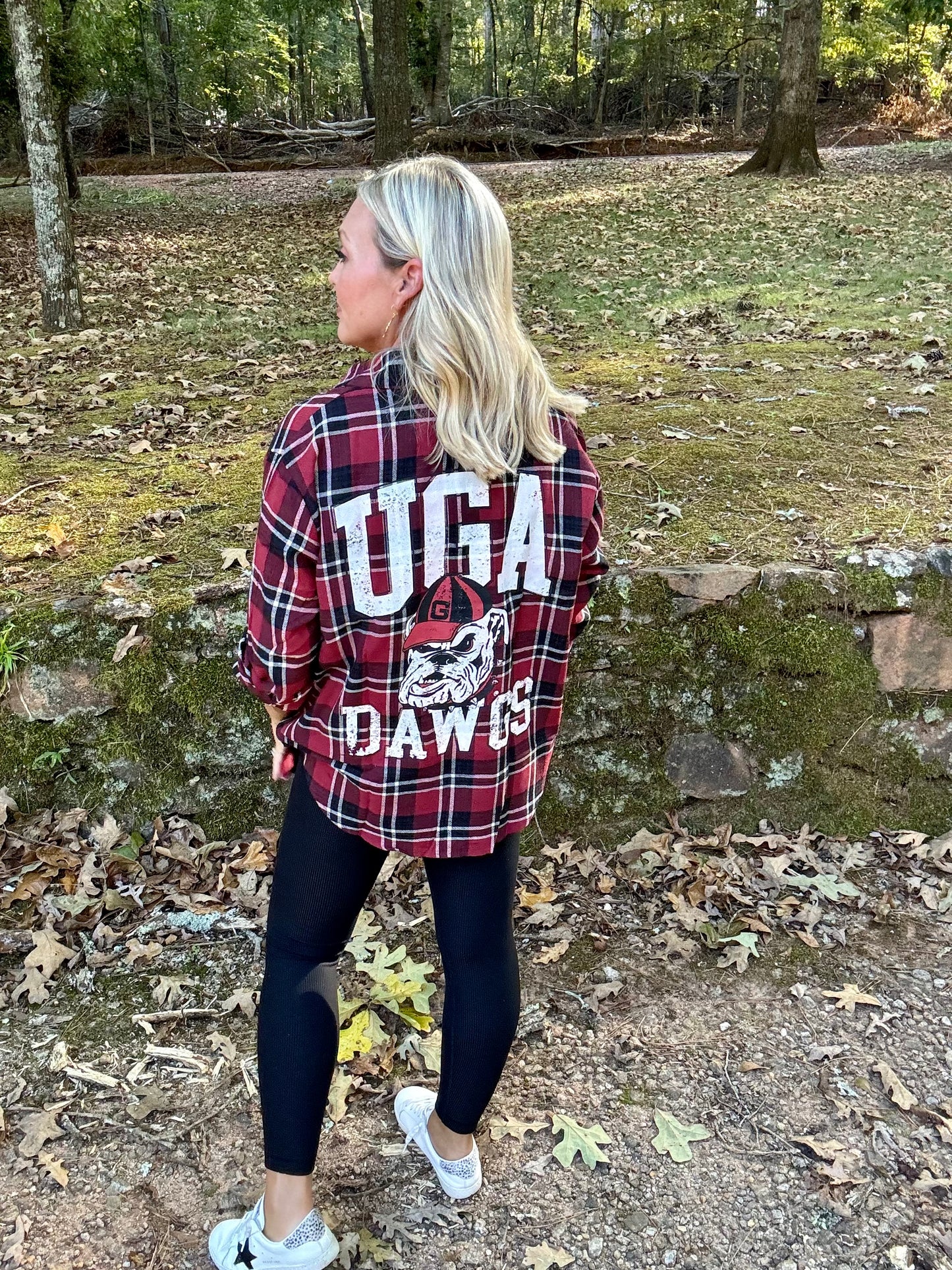 UGA fall collection Georgia oversized flannel