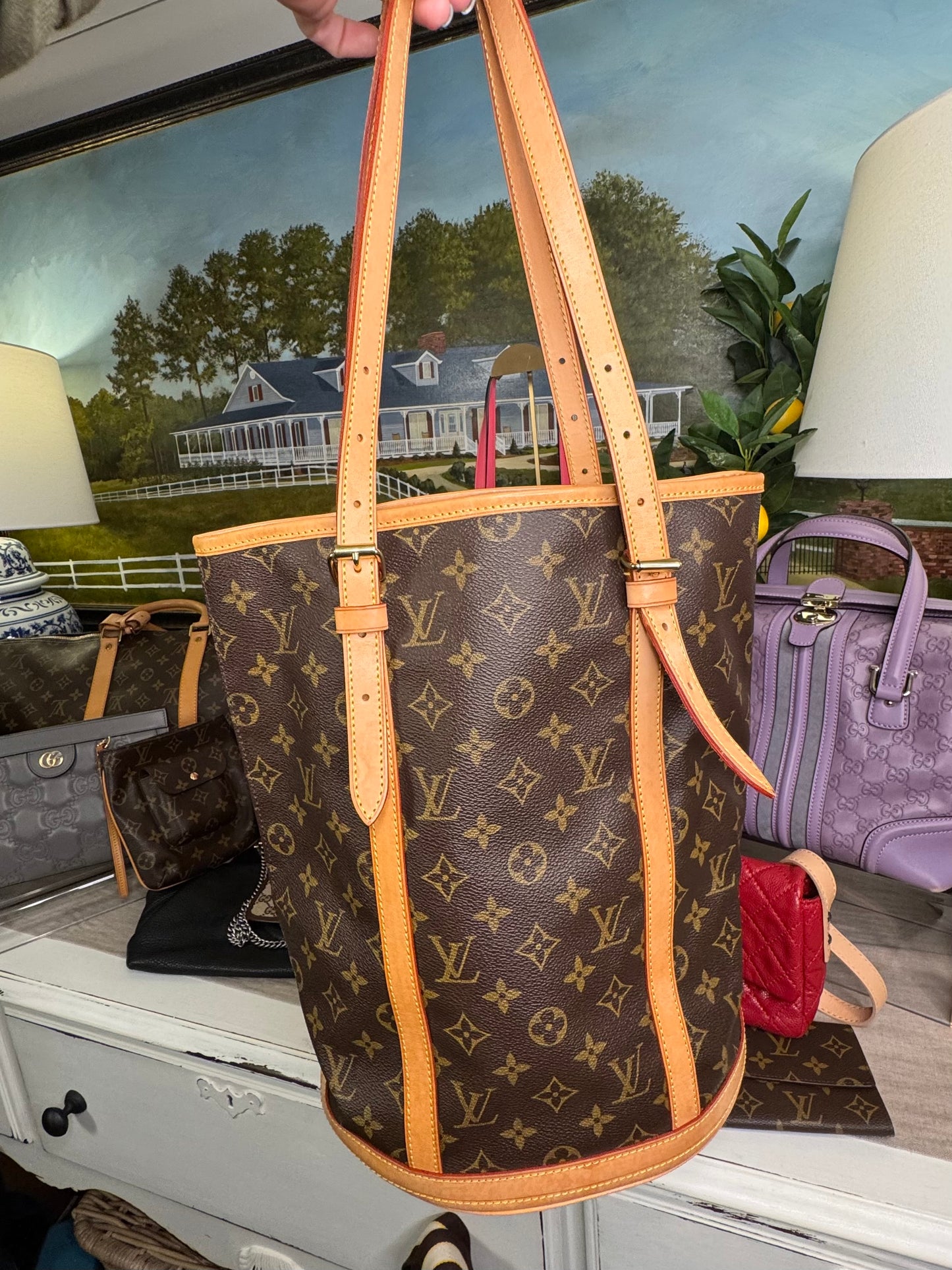 Louis Vuitton Bucket bag GM monogram pre loved