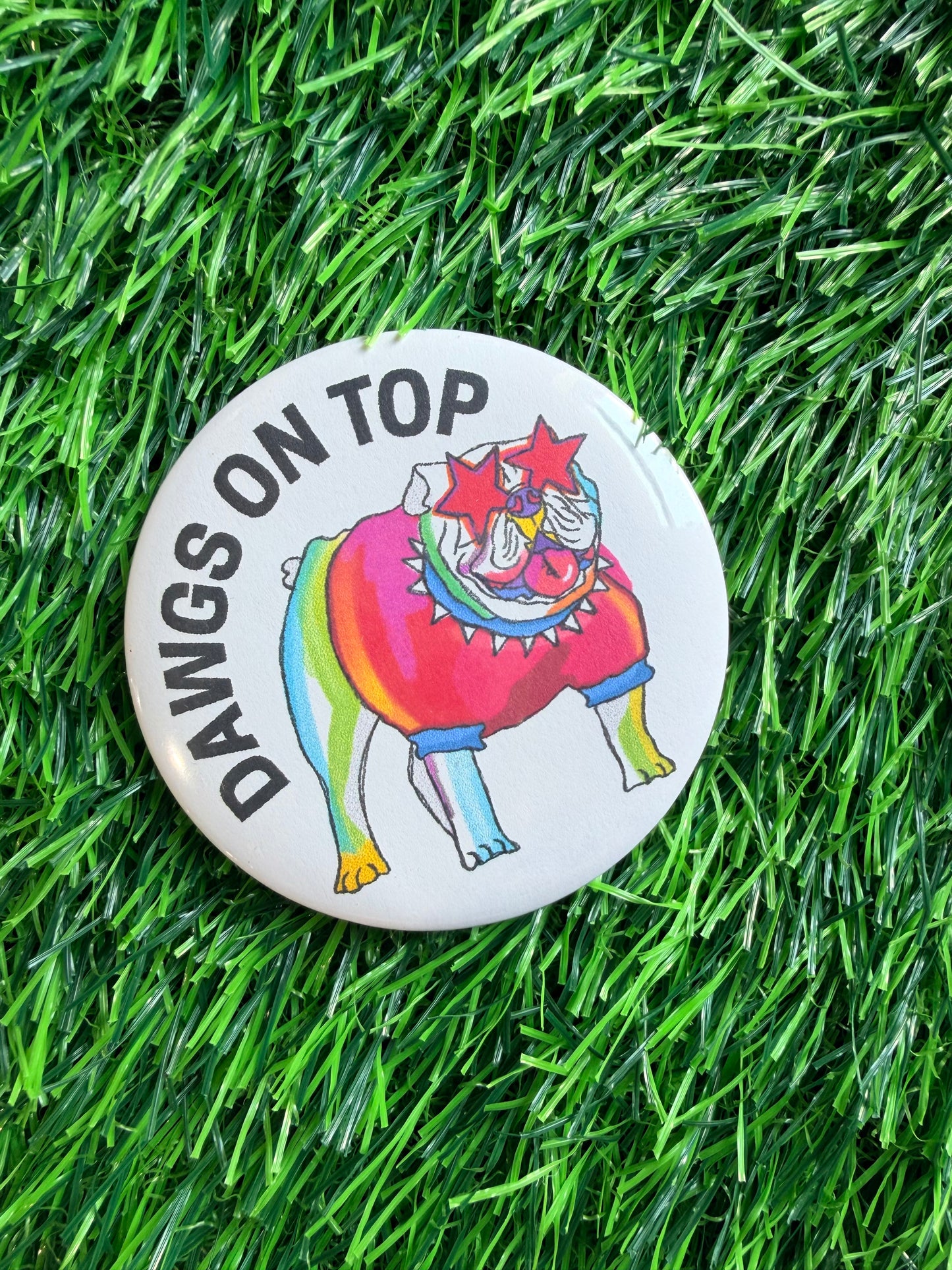Dawgs on top button