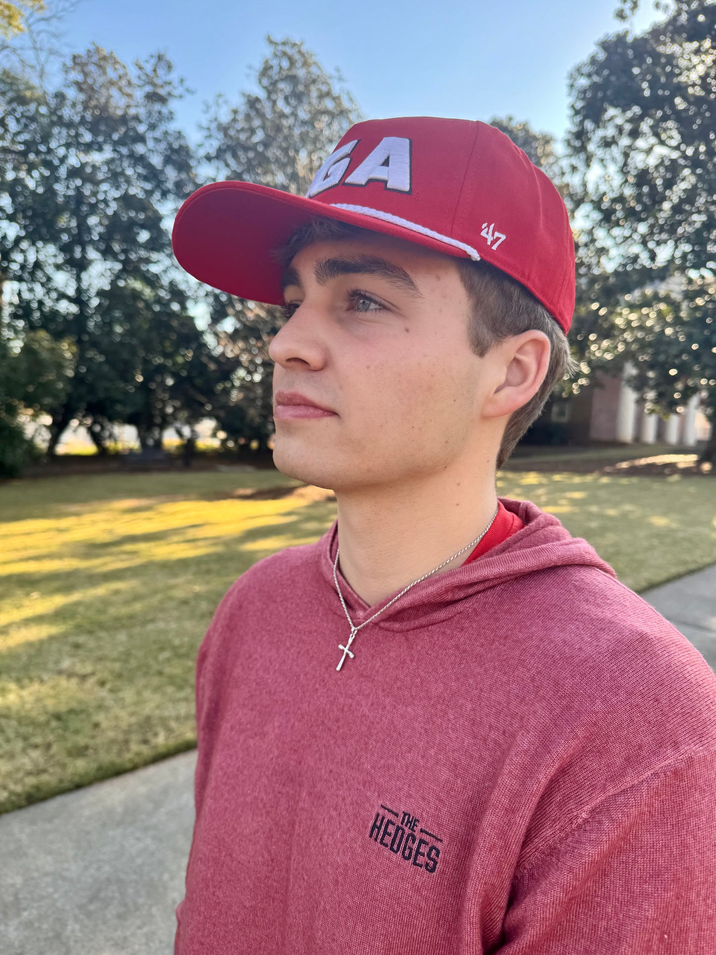 Embroidered georgia hat licensed