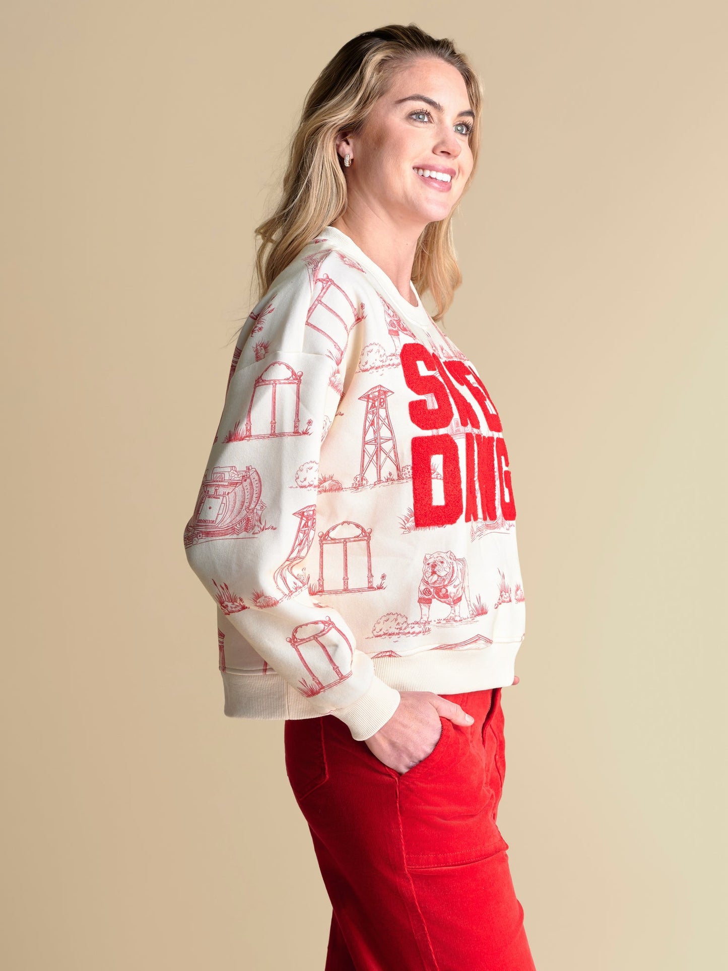 Toile sweatshirt licensed sic em