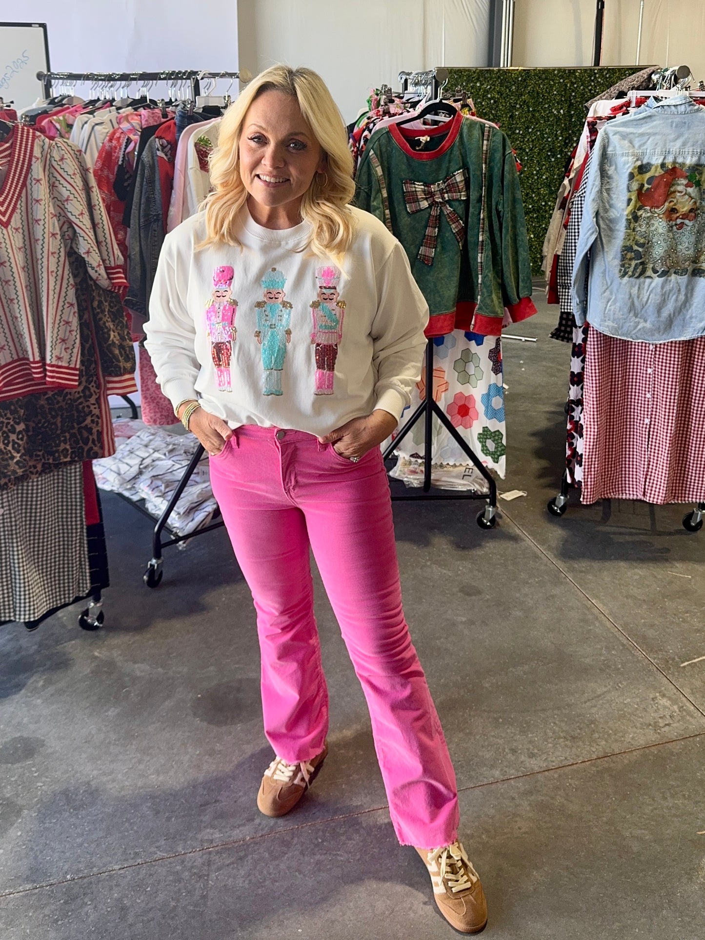 Boutique style sweatshirt nutcracker Christmas