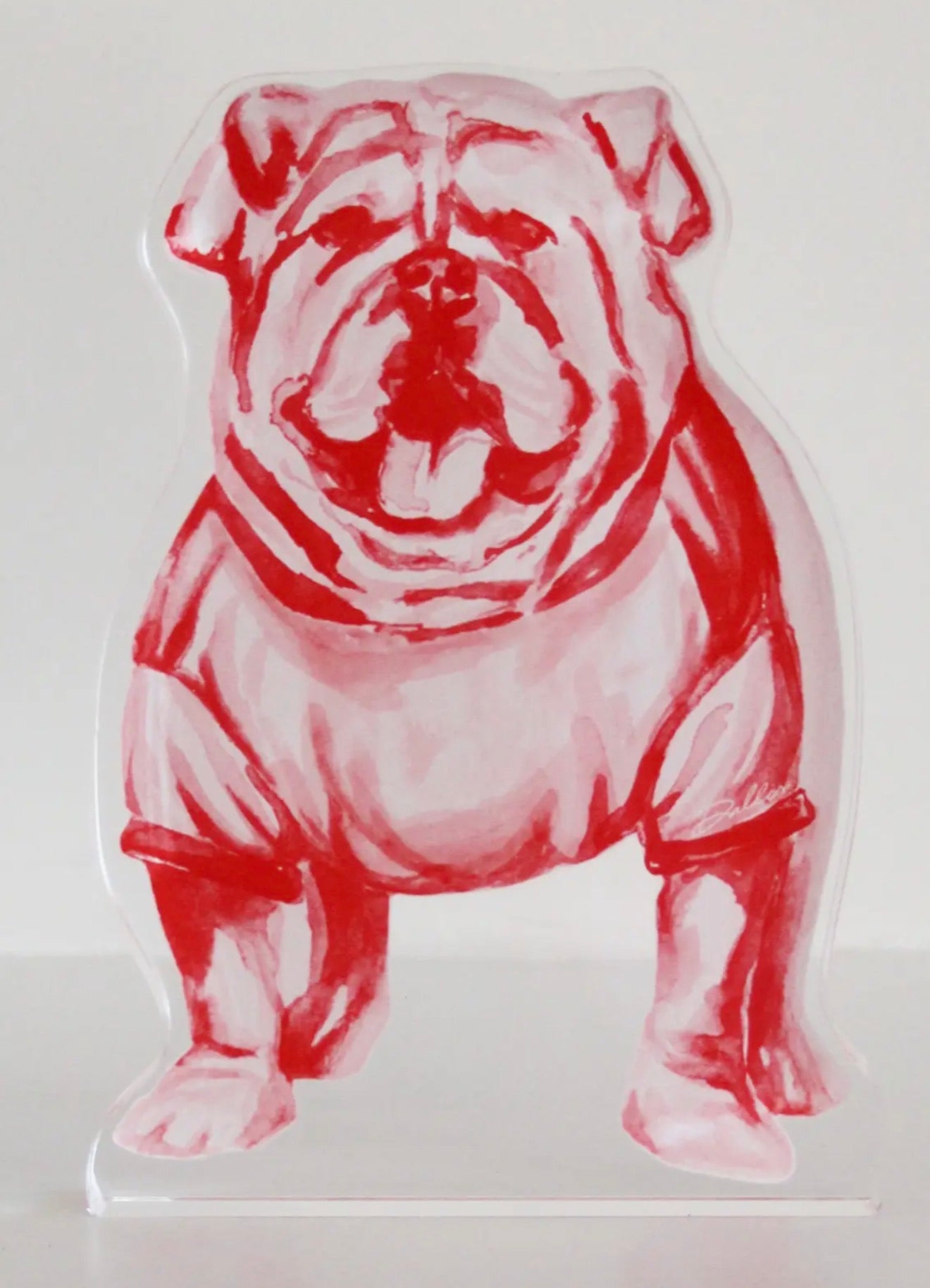 Bulldog acrylic
