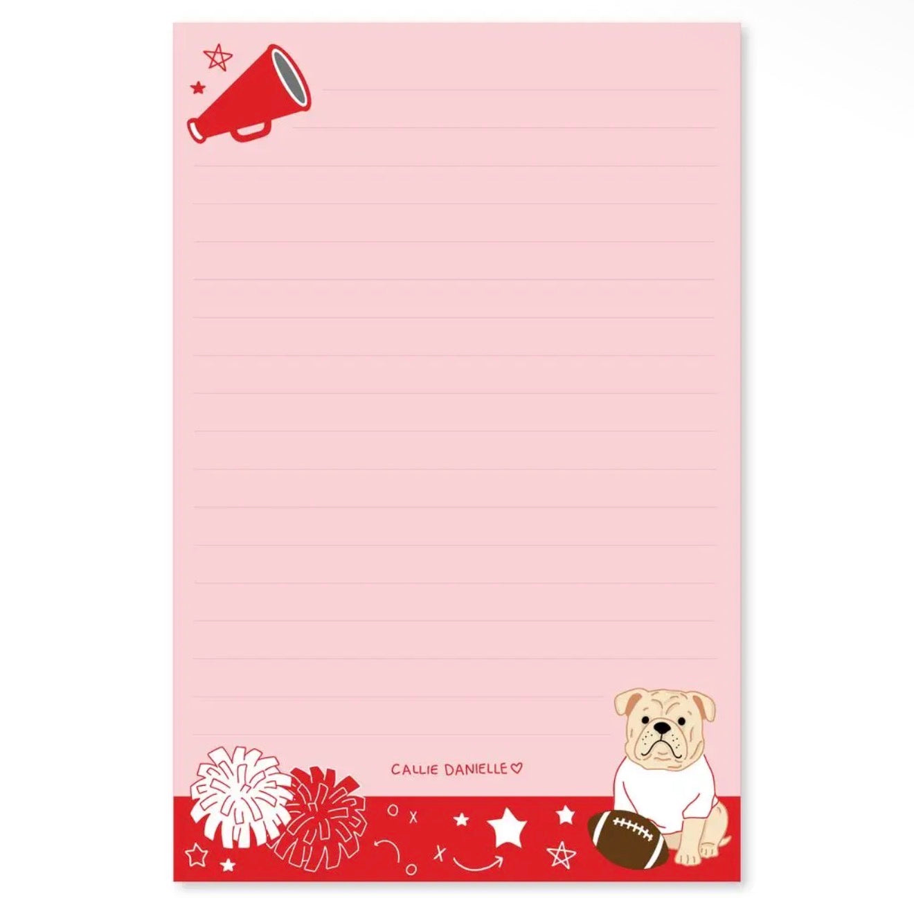 4x6 note pad lined