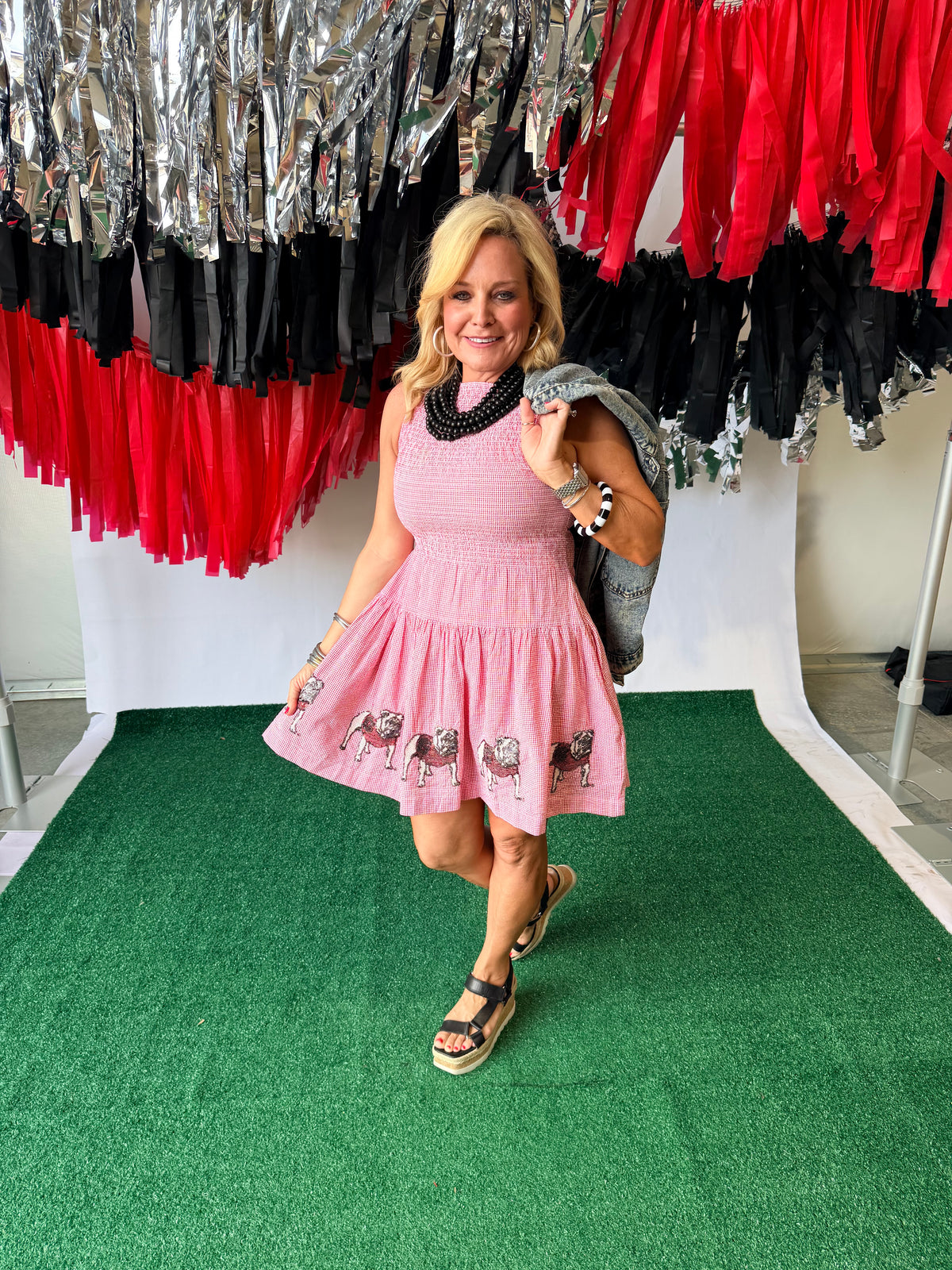 Seersucker dress Georgia licensed up to plus size