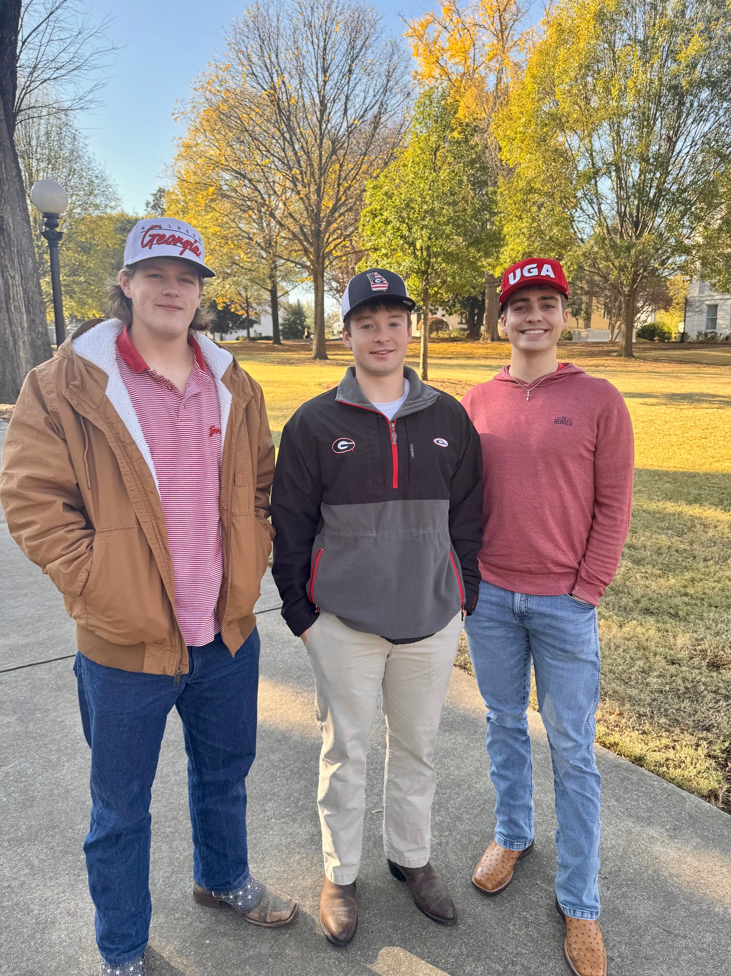 Embroidered georgia hat licensed