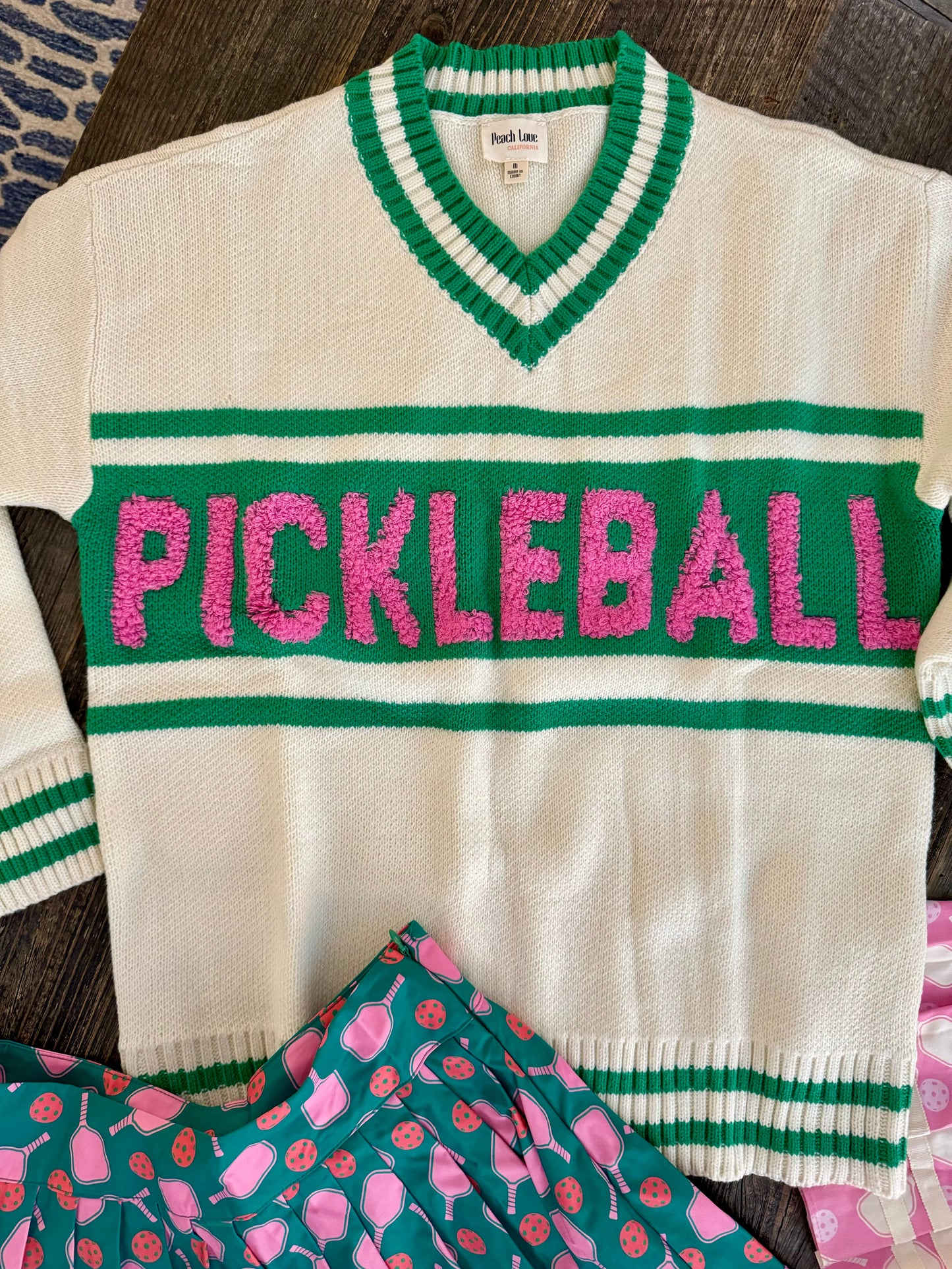 Pickleball sweater oversized traditional style