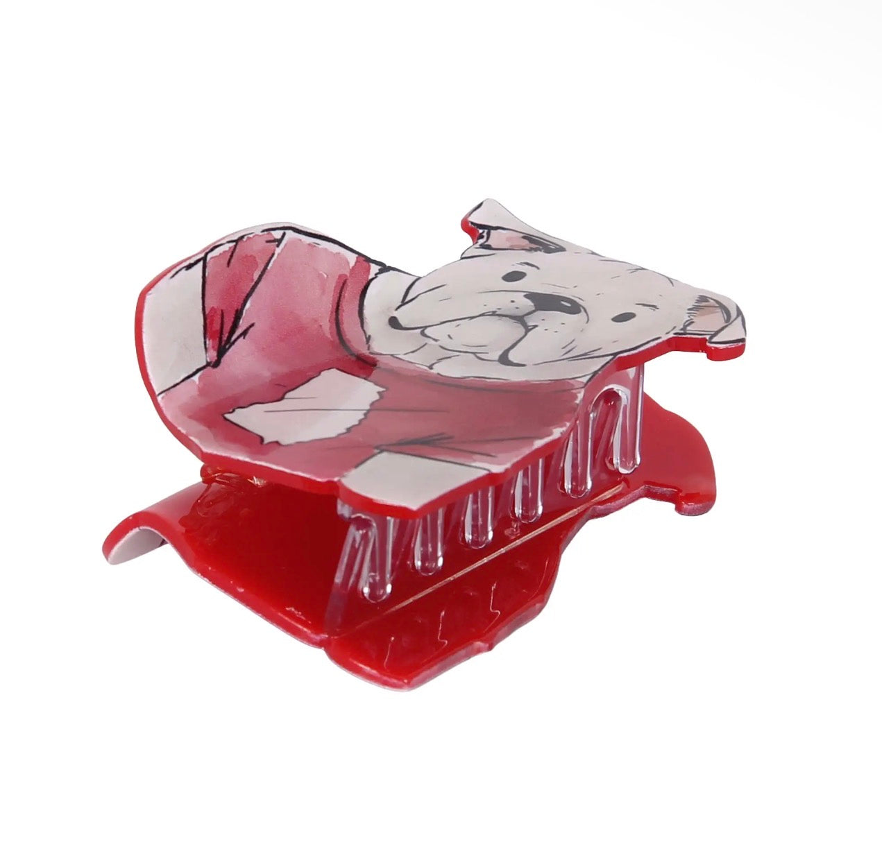 Bulldog hair clip