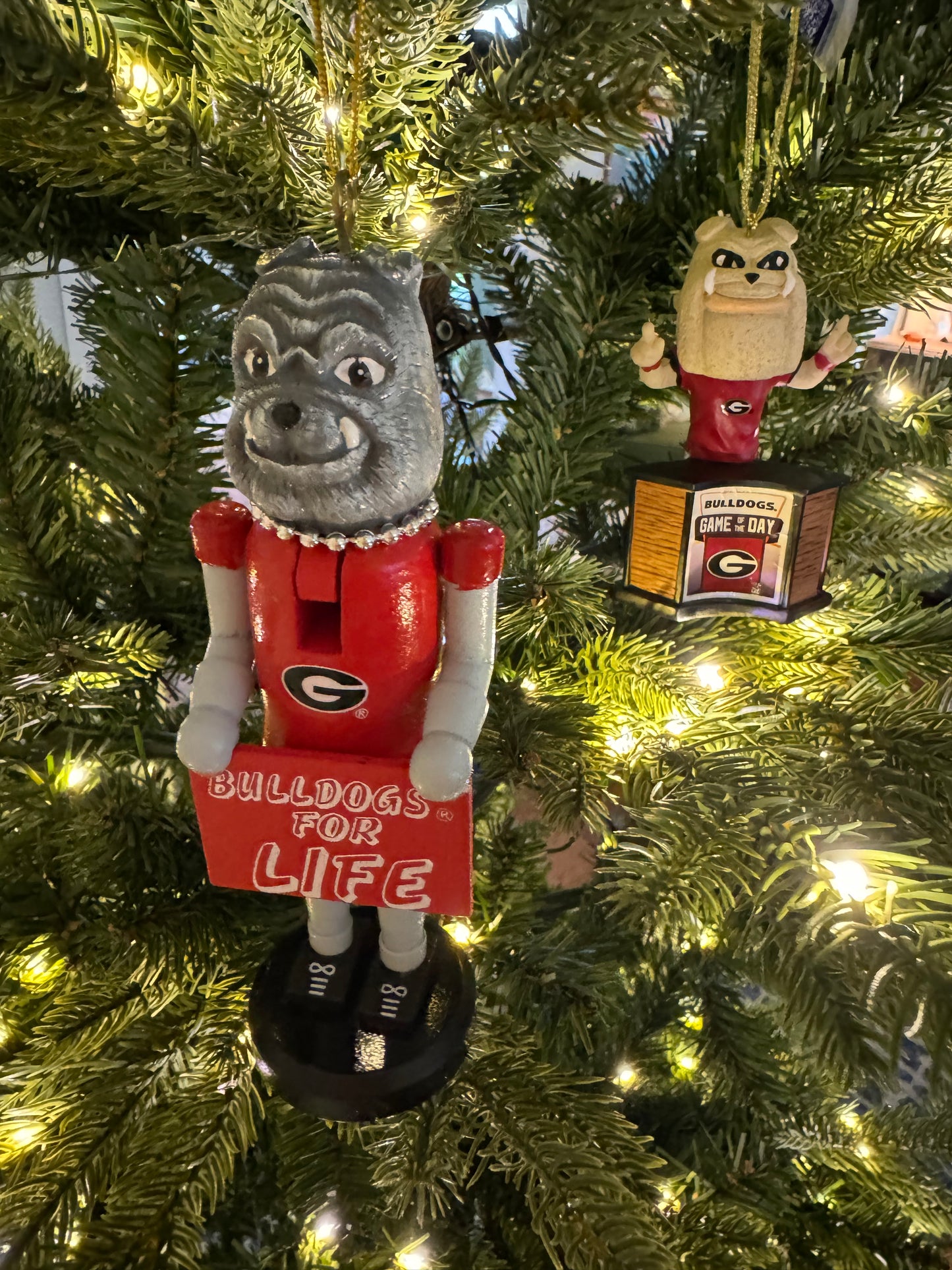 Bulldog nutcracker ornament