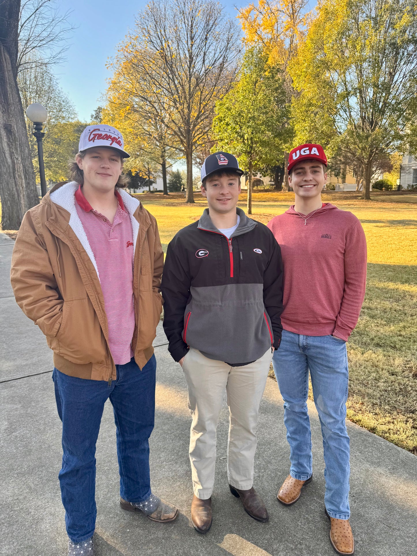 Embroidered georgia hat licensed