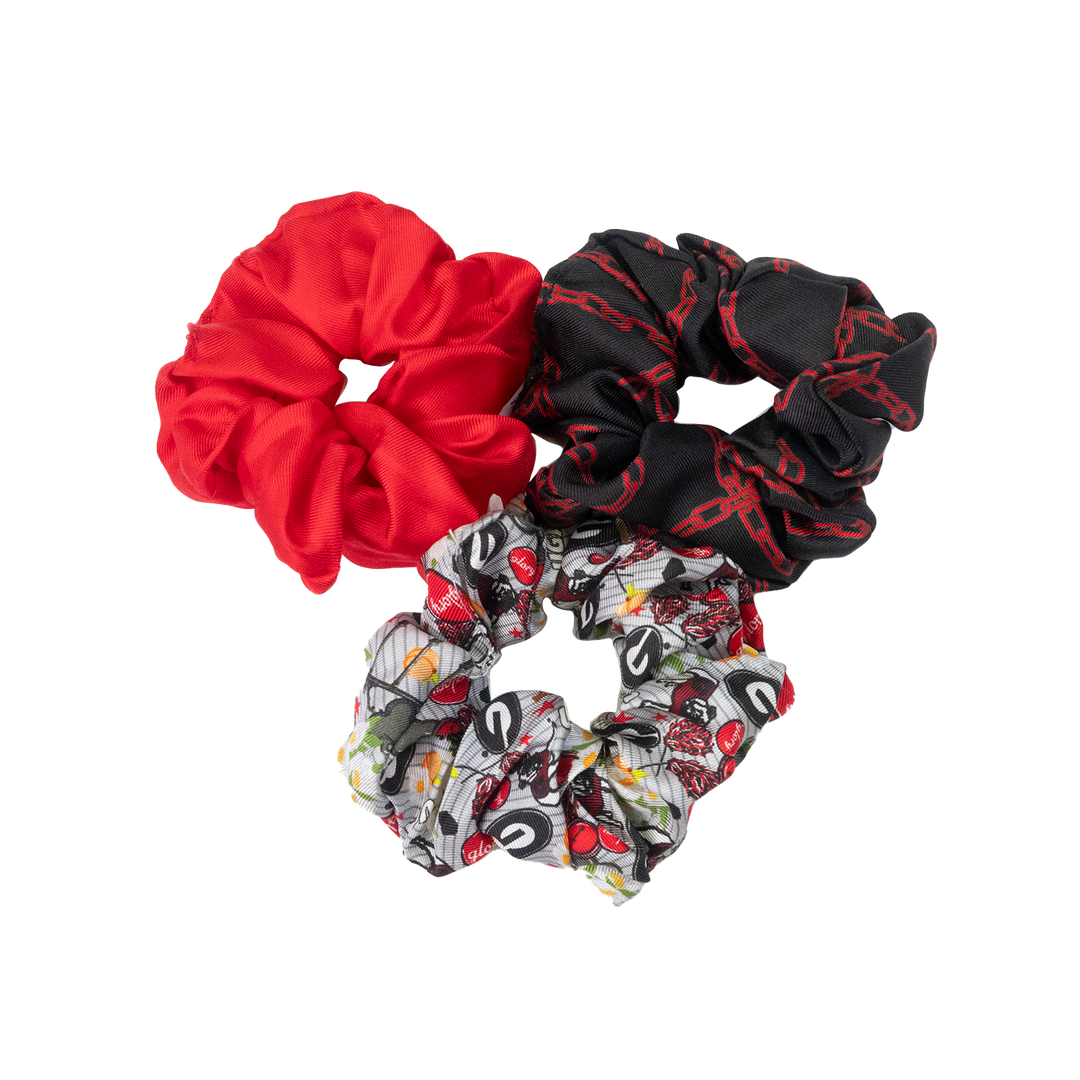 Saturday silks licensed set of scrunchies