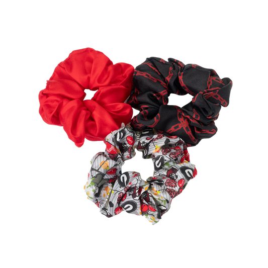 Saturday silks licensed set of scrunchies