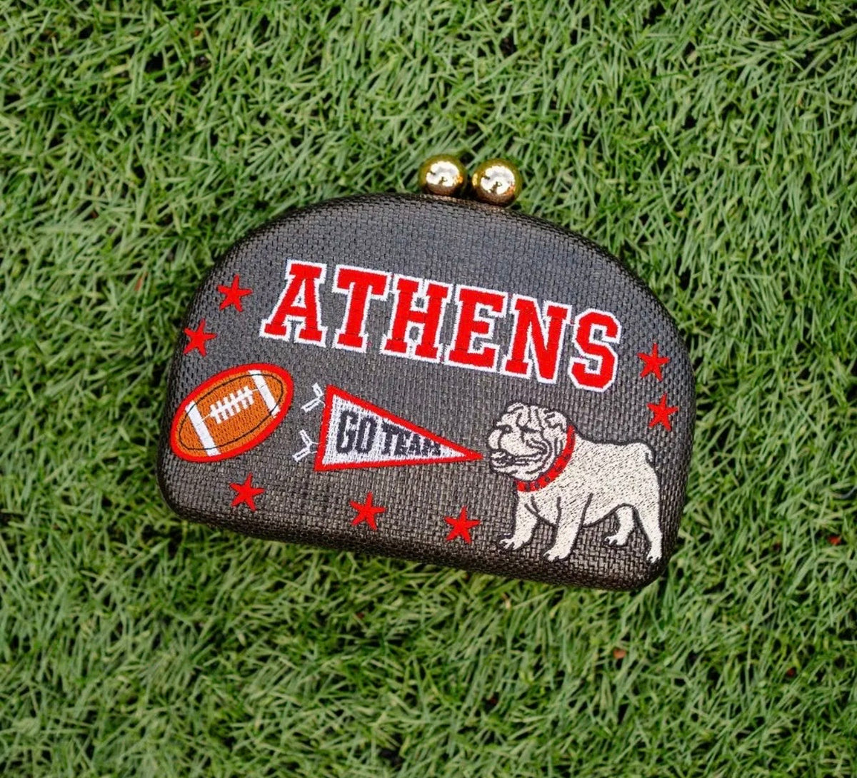 Embroidered clutch Athens