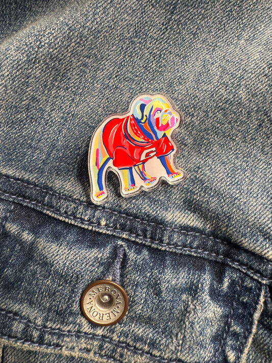 Chan art label pin