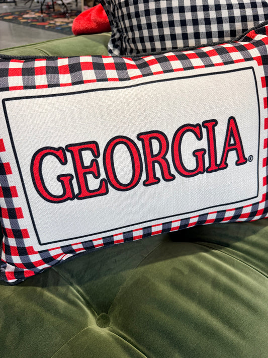 Georgia gingham pillow licensed