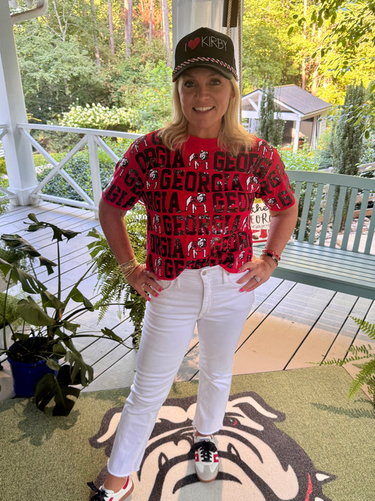 New Sequin licensed bulldog boxy tee oversized!!!!