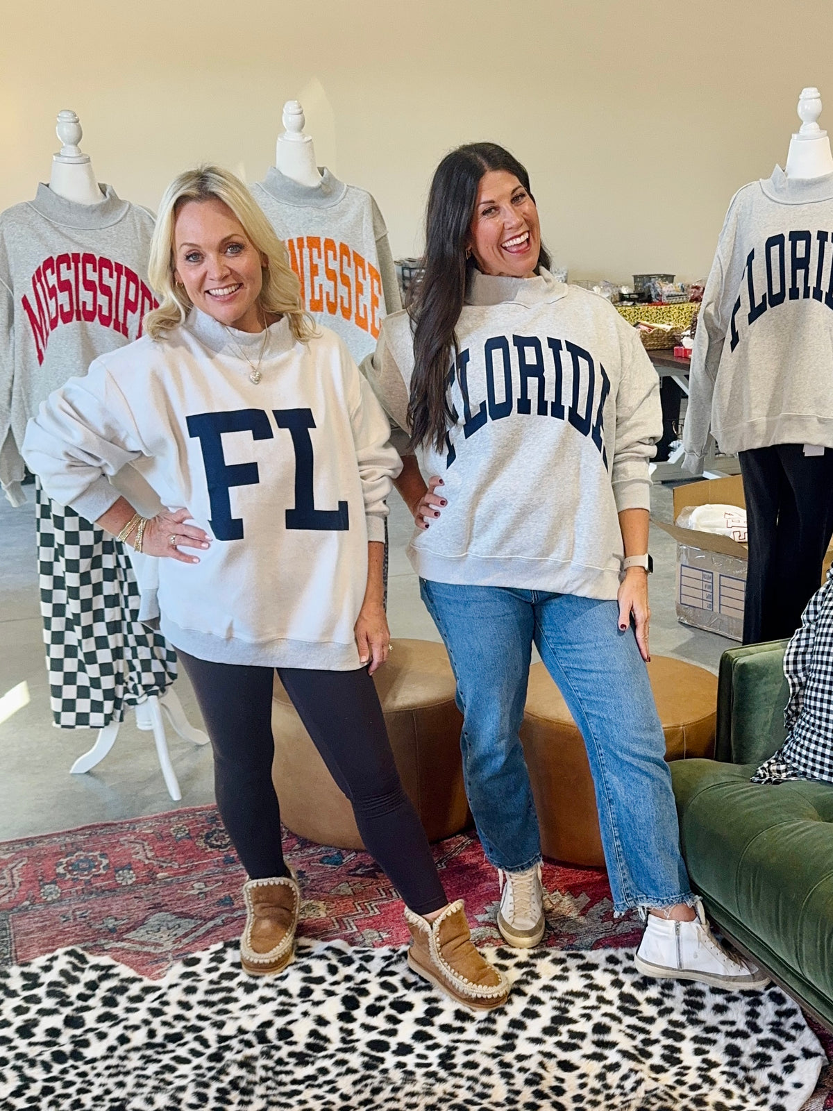 Oversized reversible mock neck Florida