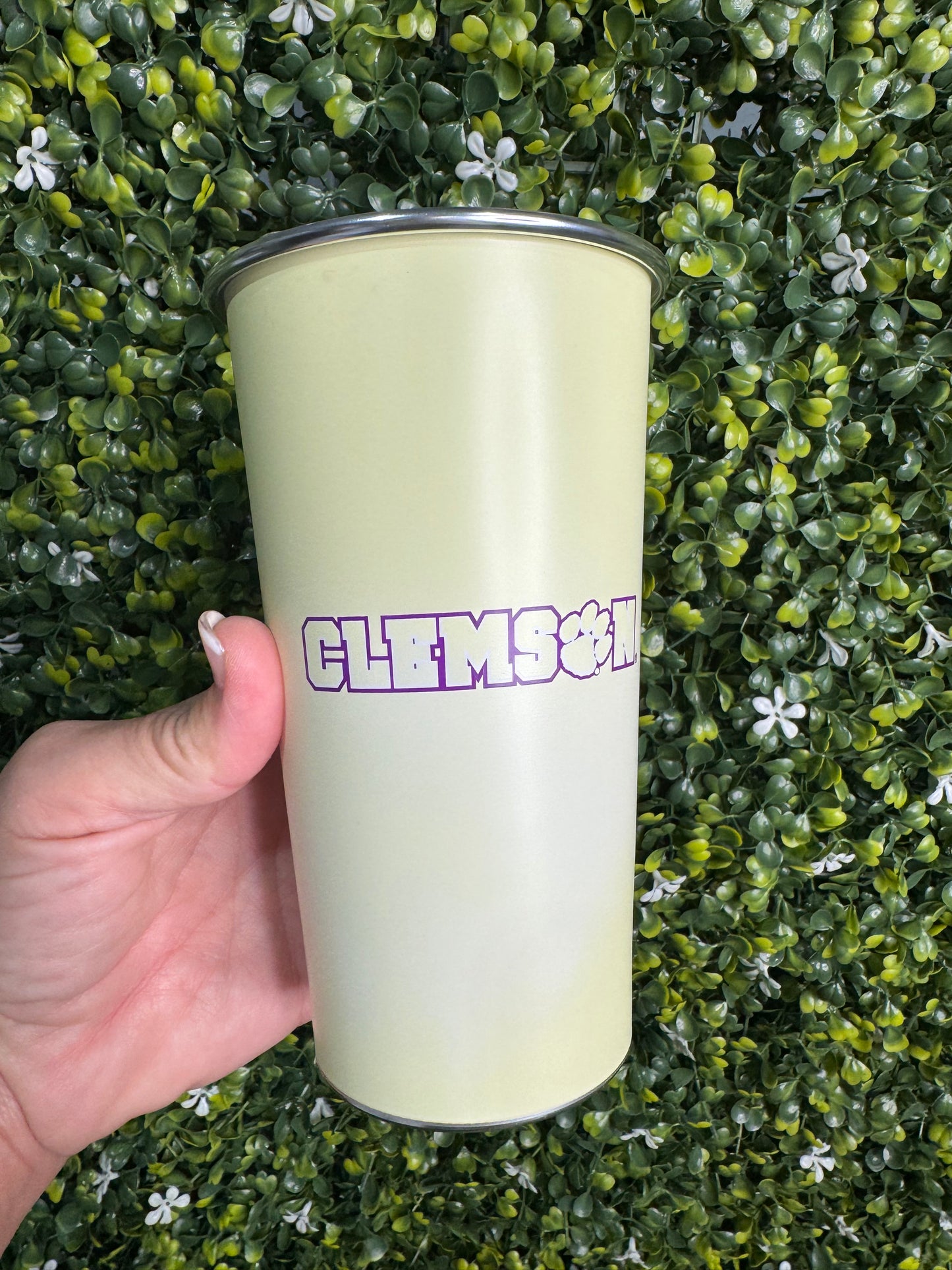 Clemson university color changing cup
